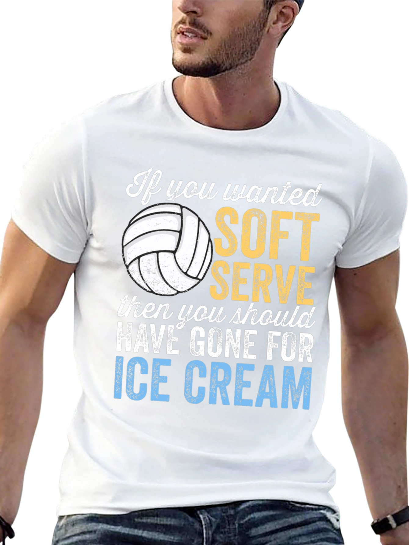 Volleyball Soft Serve Graphic T-Shirt