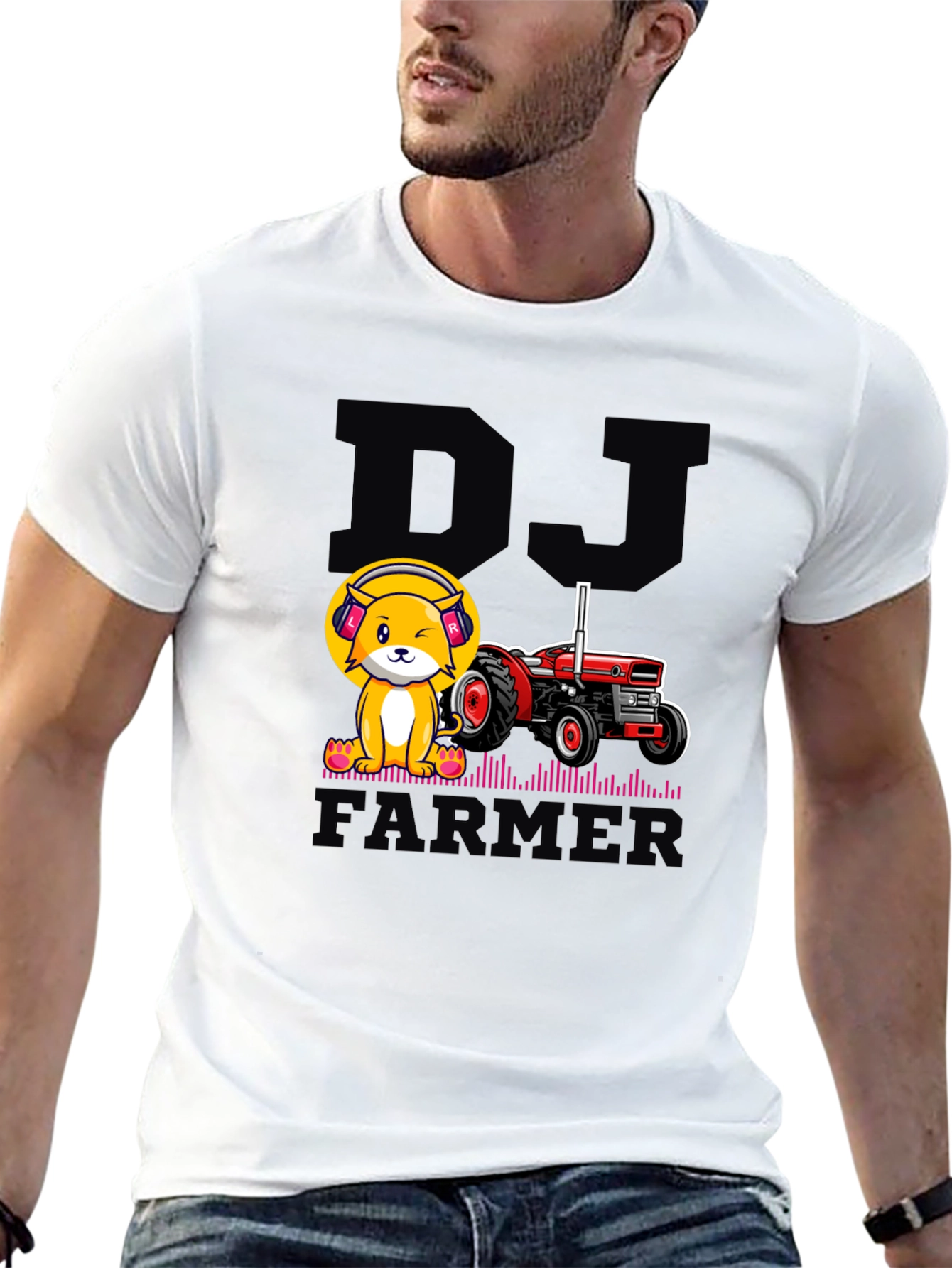 DJ Farmer Black Graphic Tee