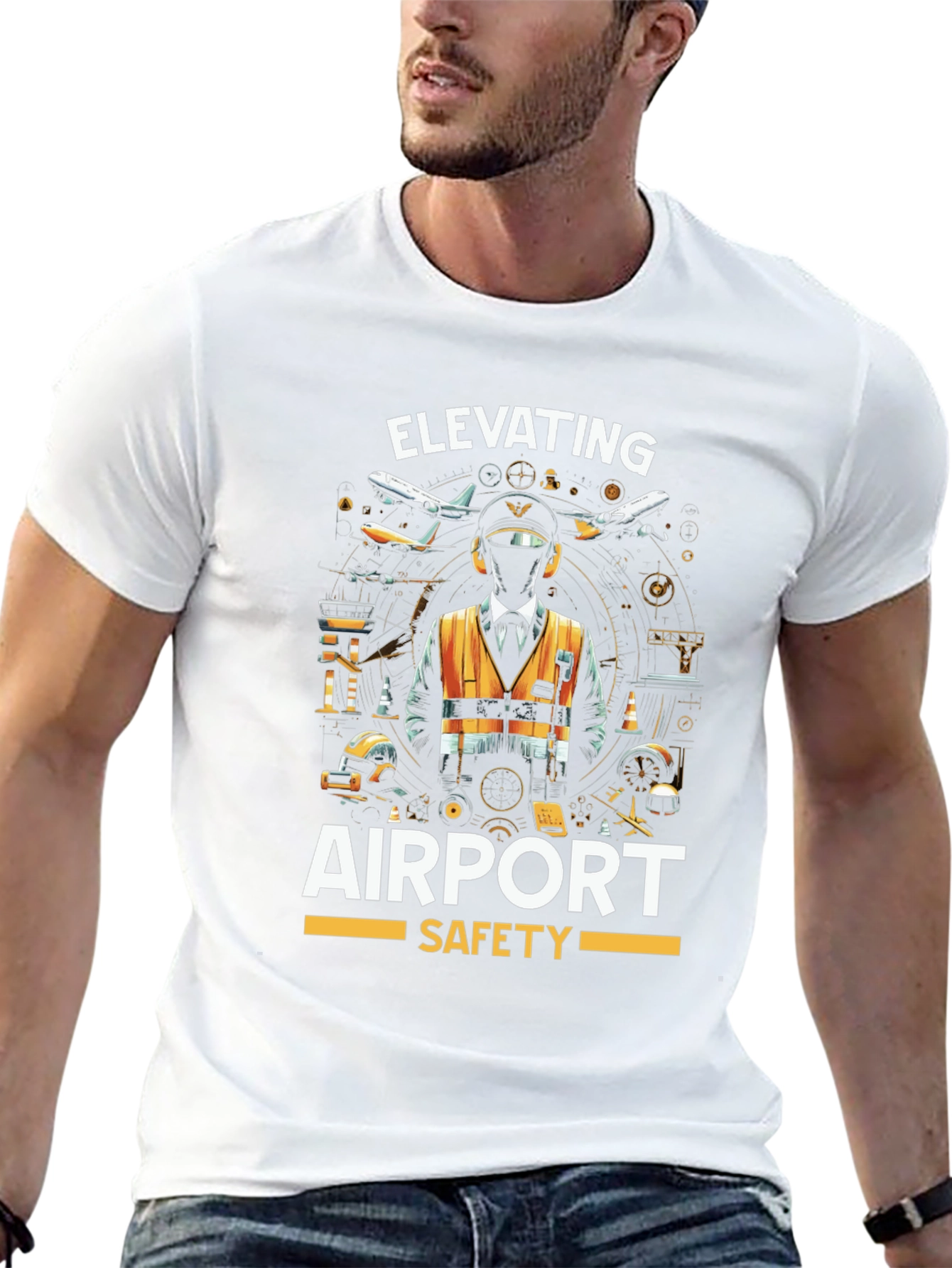 Elevating Airport Safety Graphic T-Shirt
