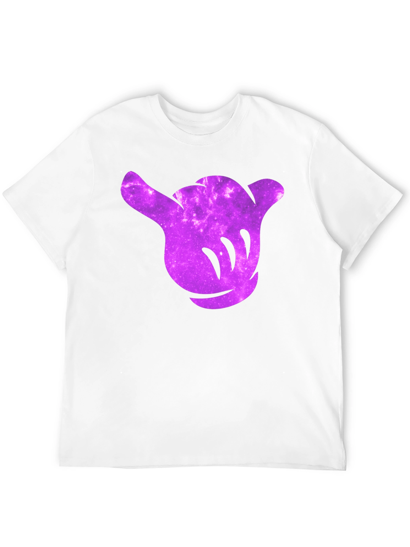 Cosmic Shaka Hand Graphic Tee - Black