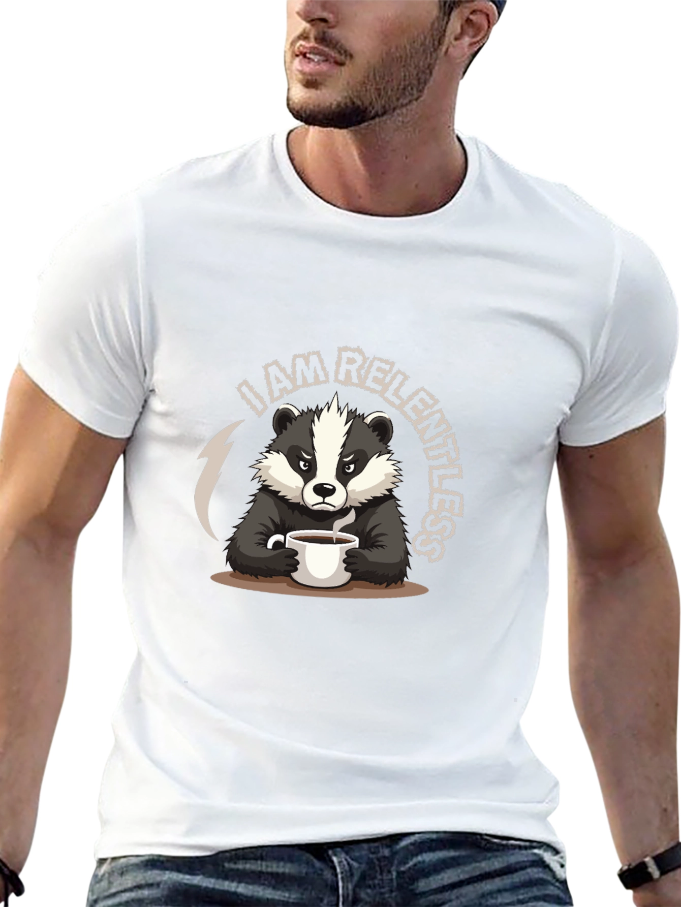 Relentless Badger Graphic T-Shirt