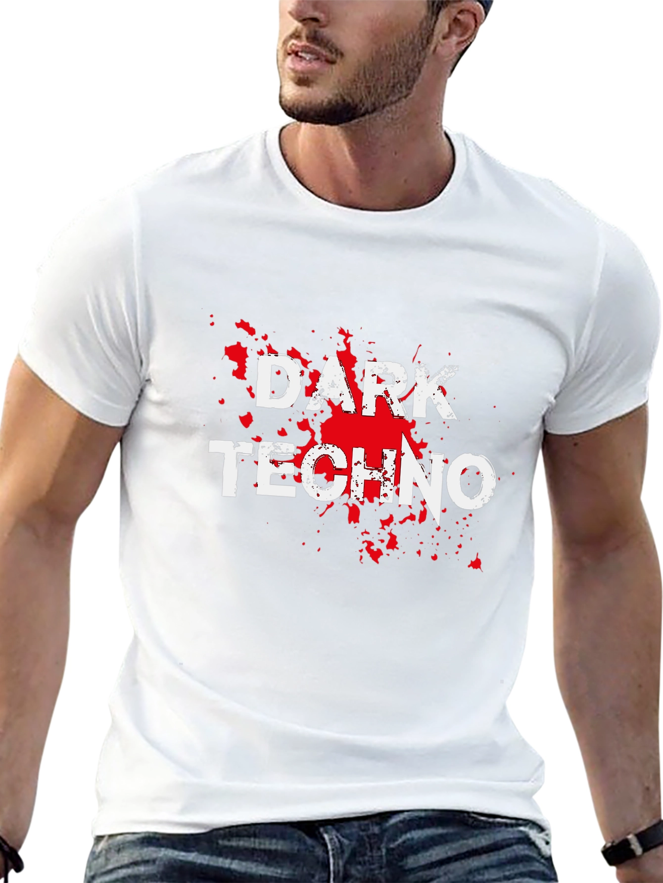 Dark Techno T-Shirt - Black Graphic Tee
