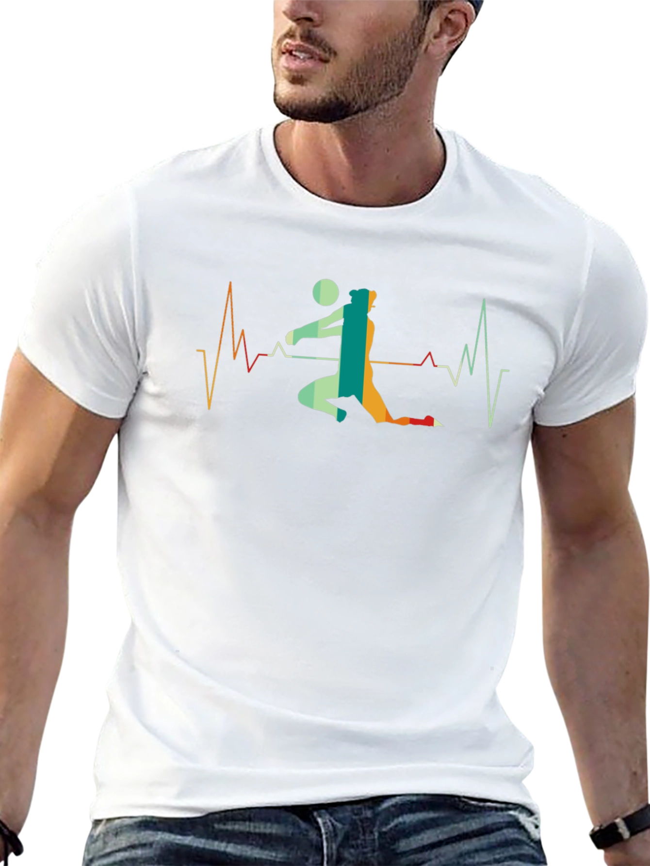 Volleyball Heartbeat T-Shirt
