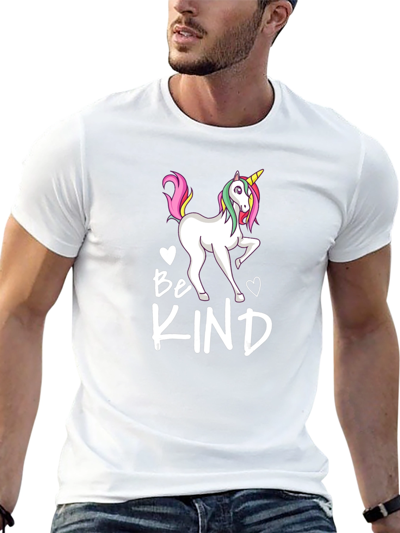 Be Kind Unicorn Black T-Shirt
