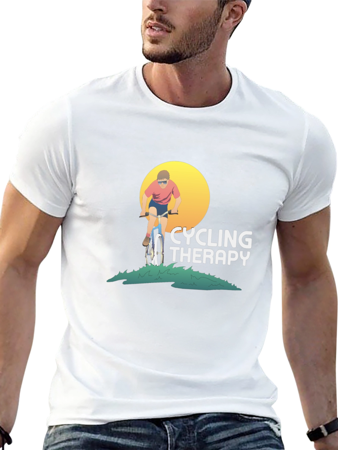 Cycling Therapy Graphic T-Shirt