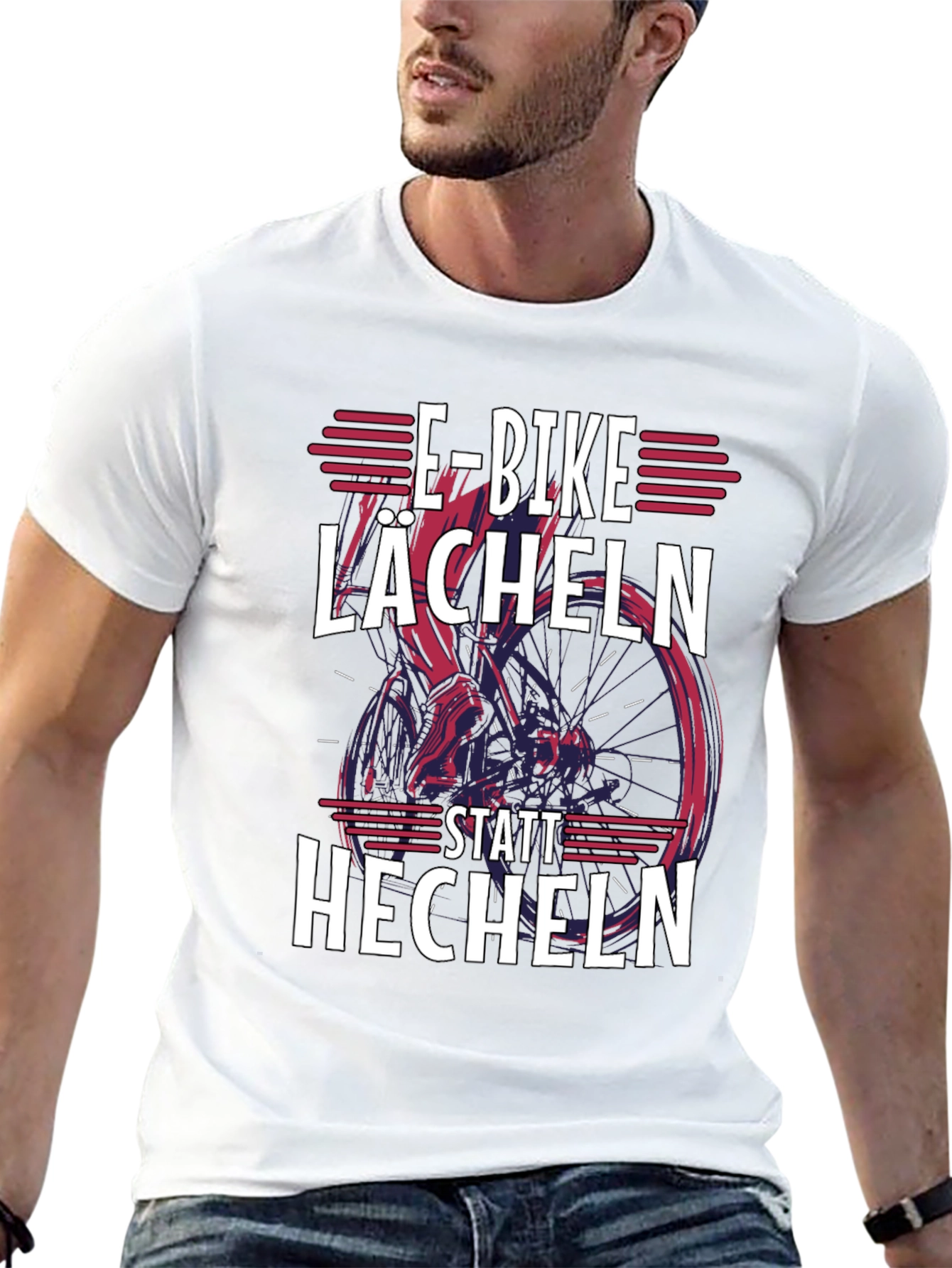E-Bike Lächeln T-Shirt - Stylish Rider Tee