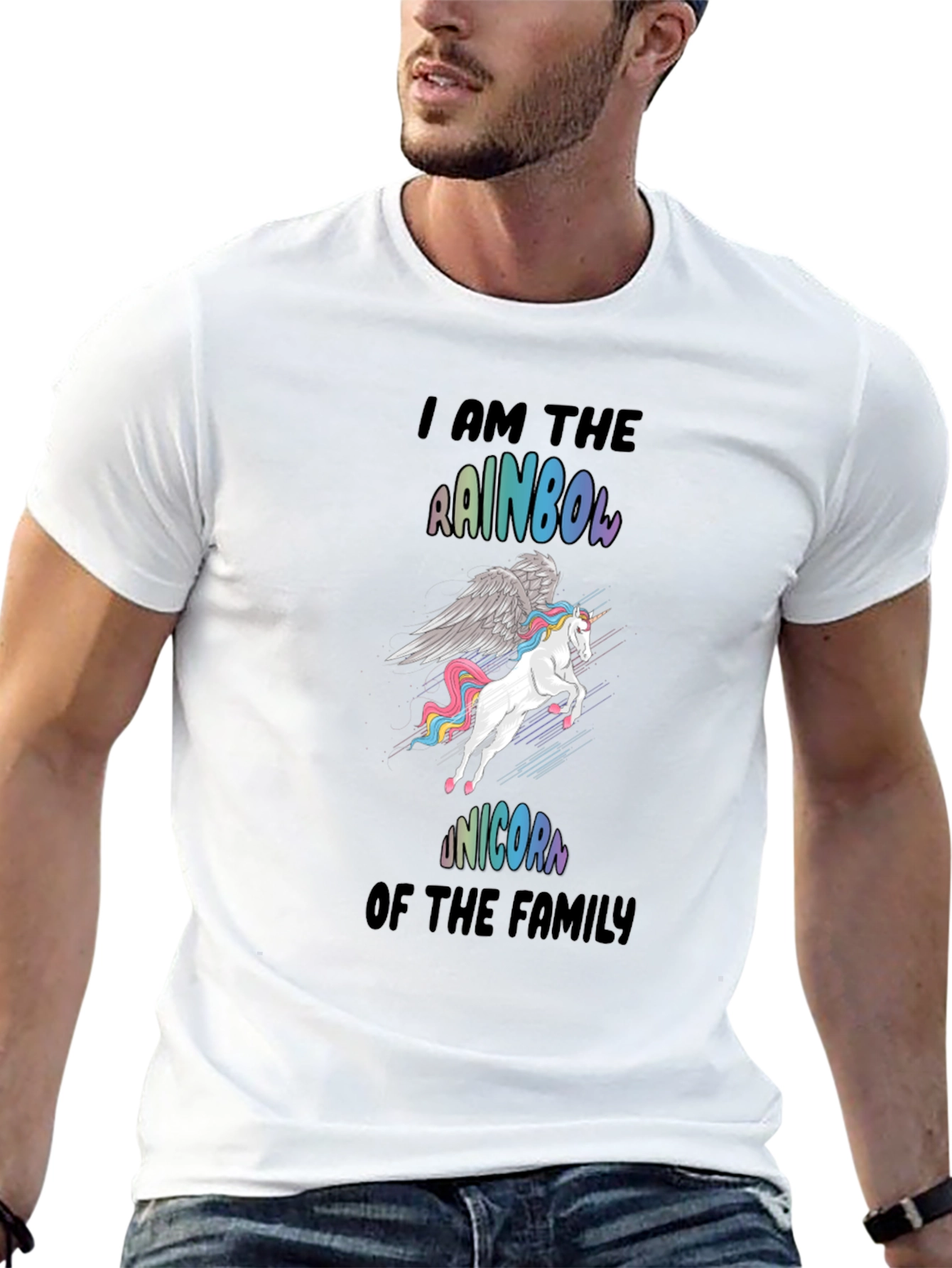 Rainbow Unicorn Family T-Shirt