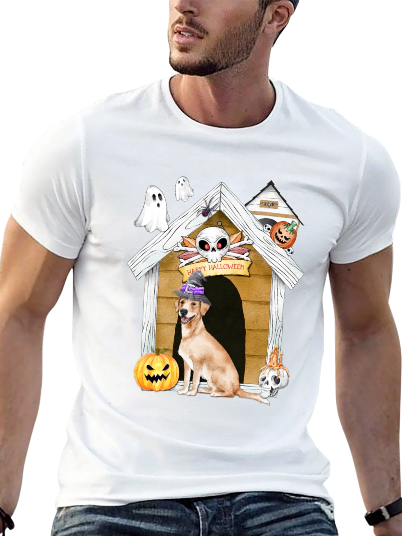 Halloween Dog House T-Shirt
