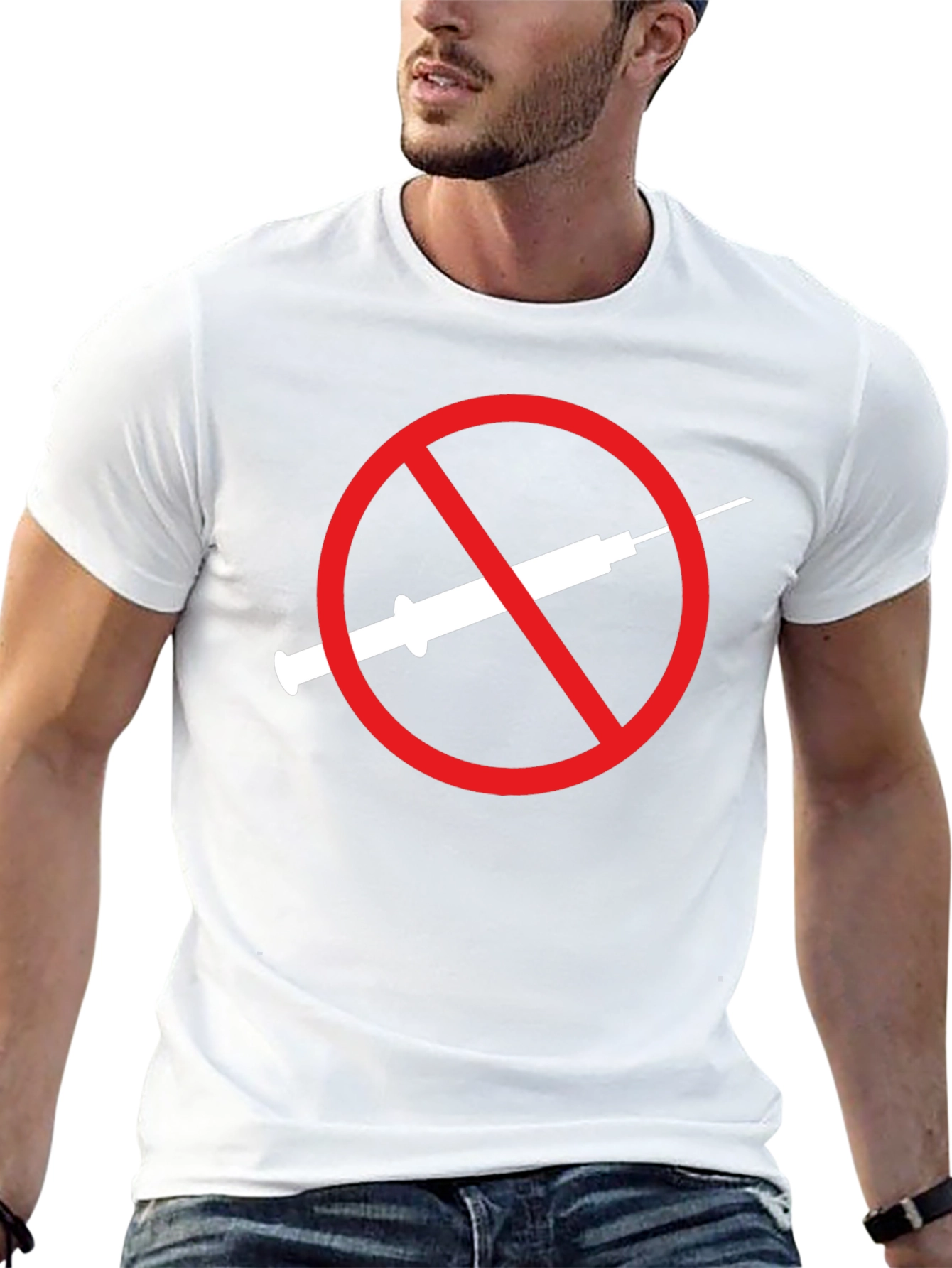 Anti-Vaccine T-Shirt Black Graphic Tee
