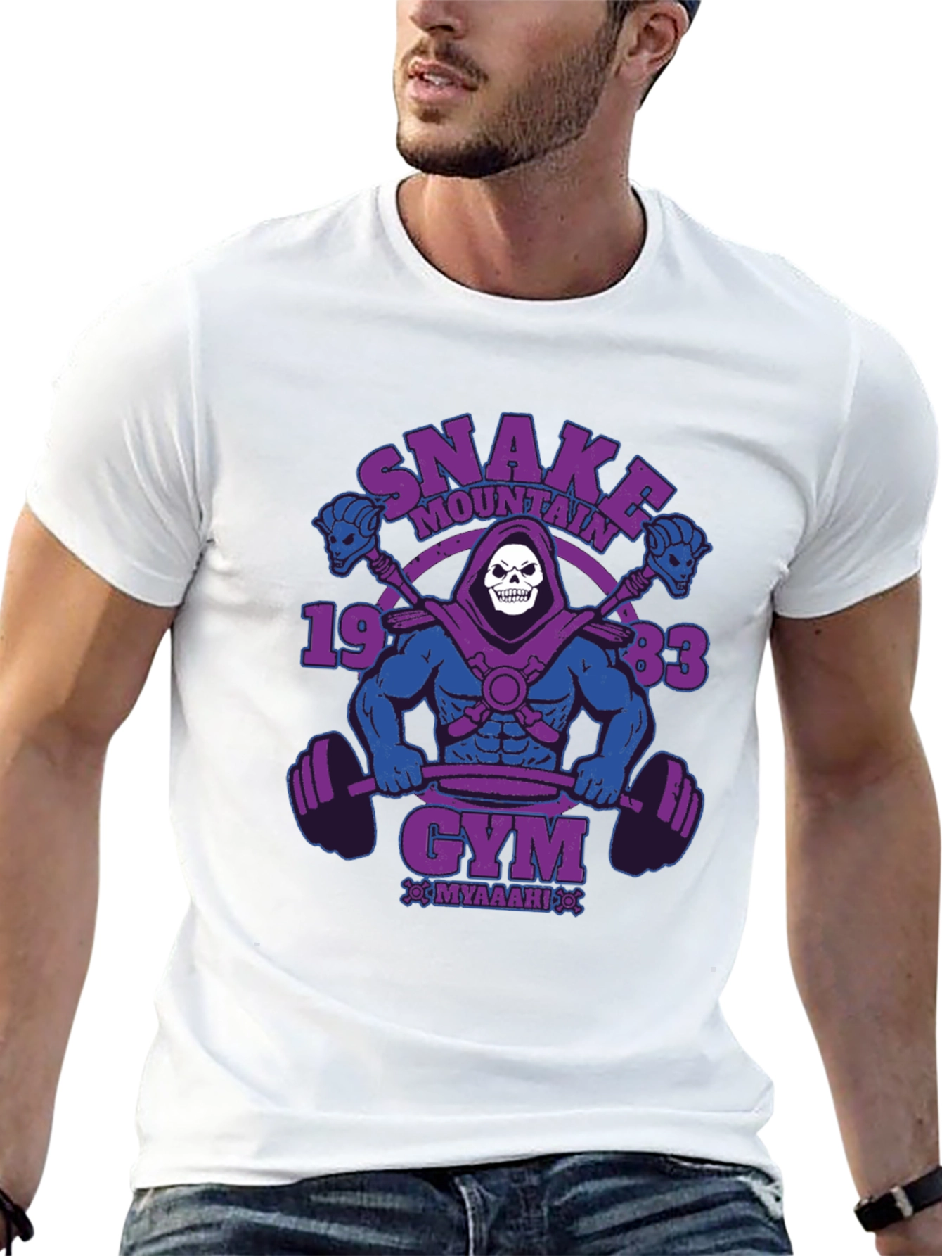 Snake Mountain Gym T-Shirt: Skeletor MOTU Style