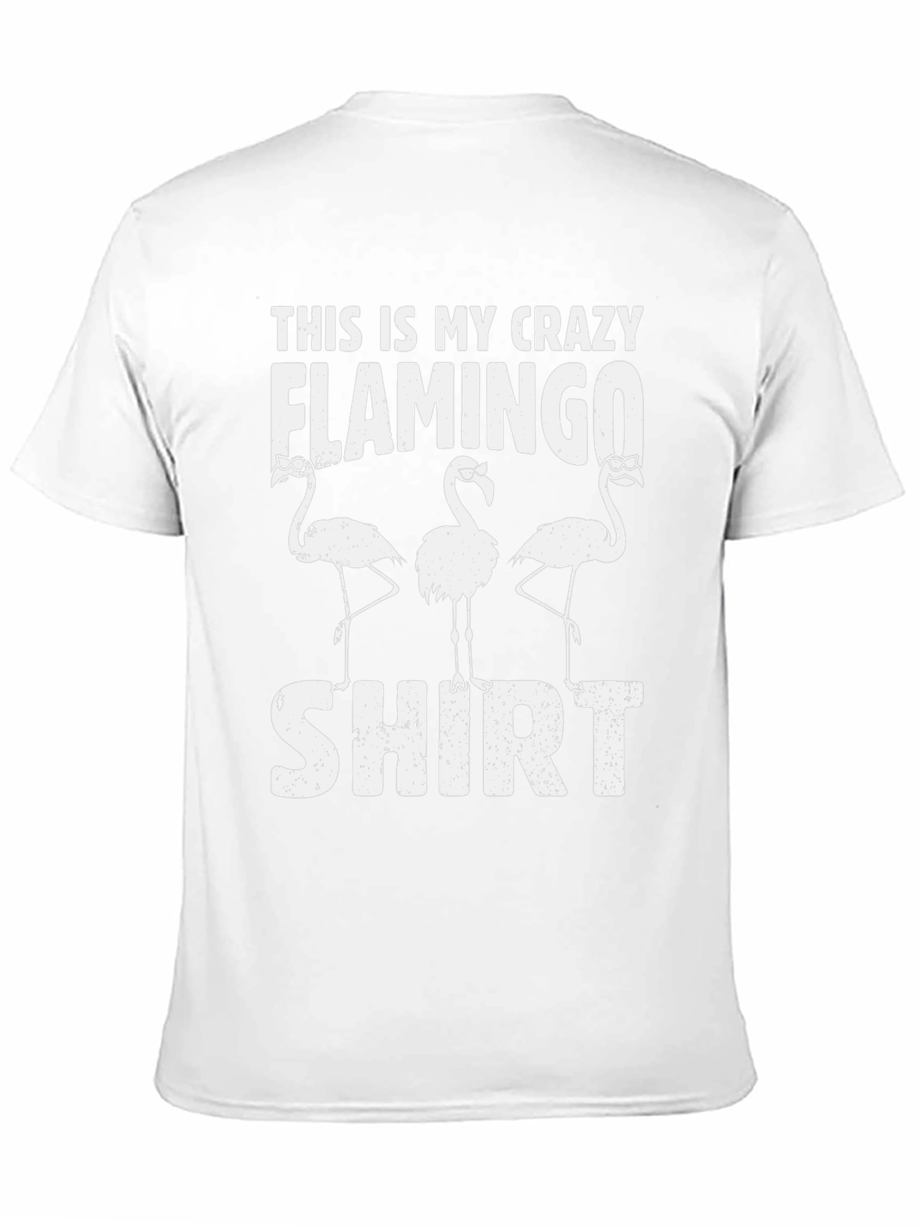 Crazy Flamingo Graphic T-Shirt - Mens Black Tee