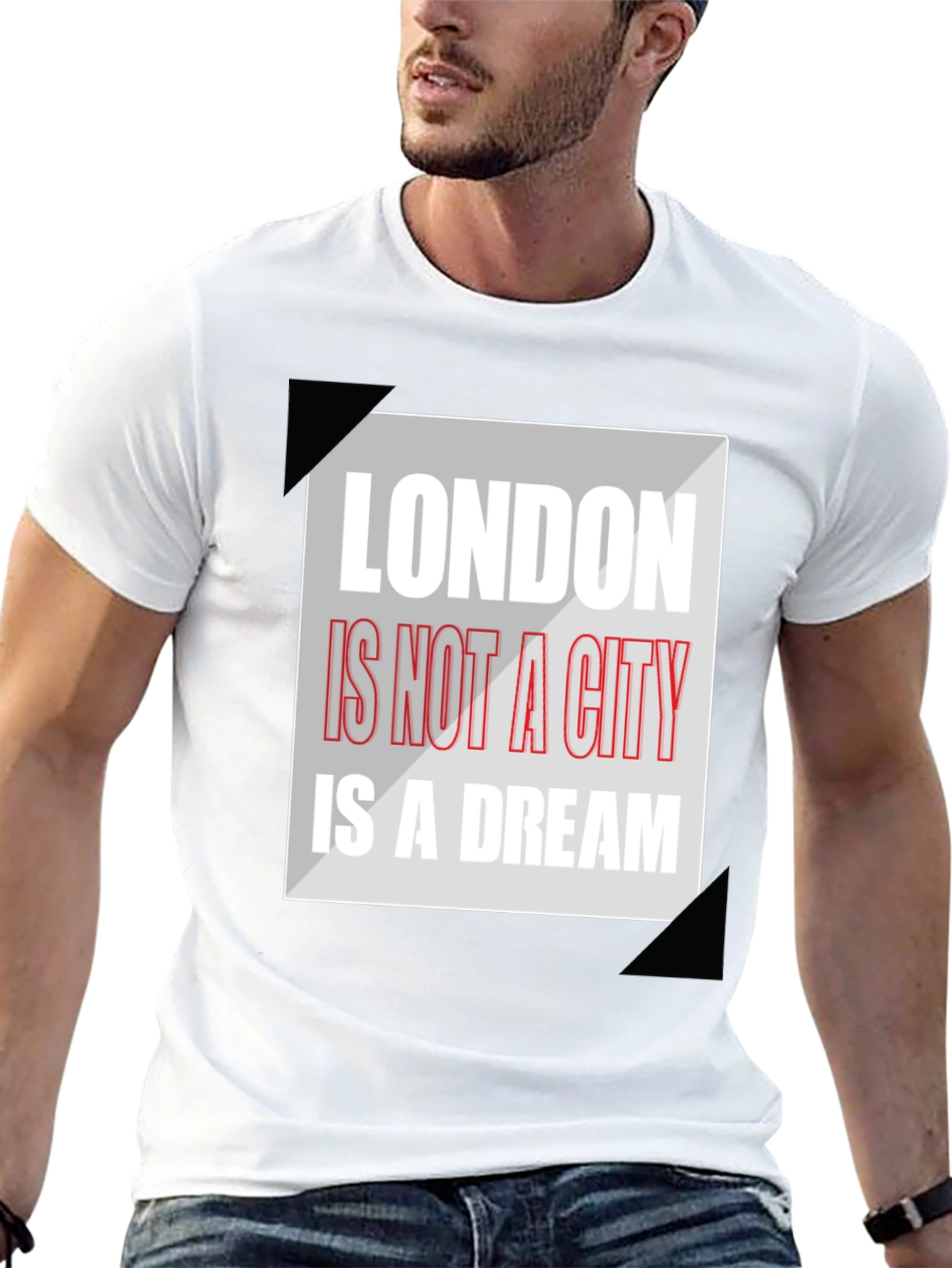 London Dream Graphic Tee - Mens Black T-Shirt