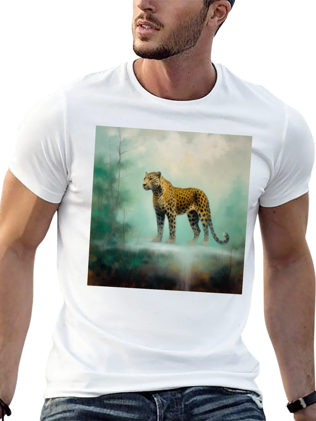 Leopard Print T-Shirt - Wildlife Design
