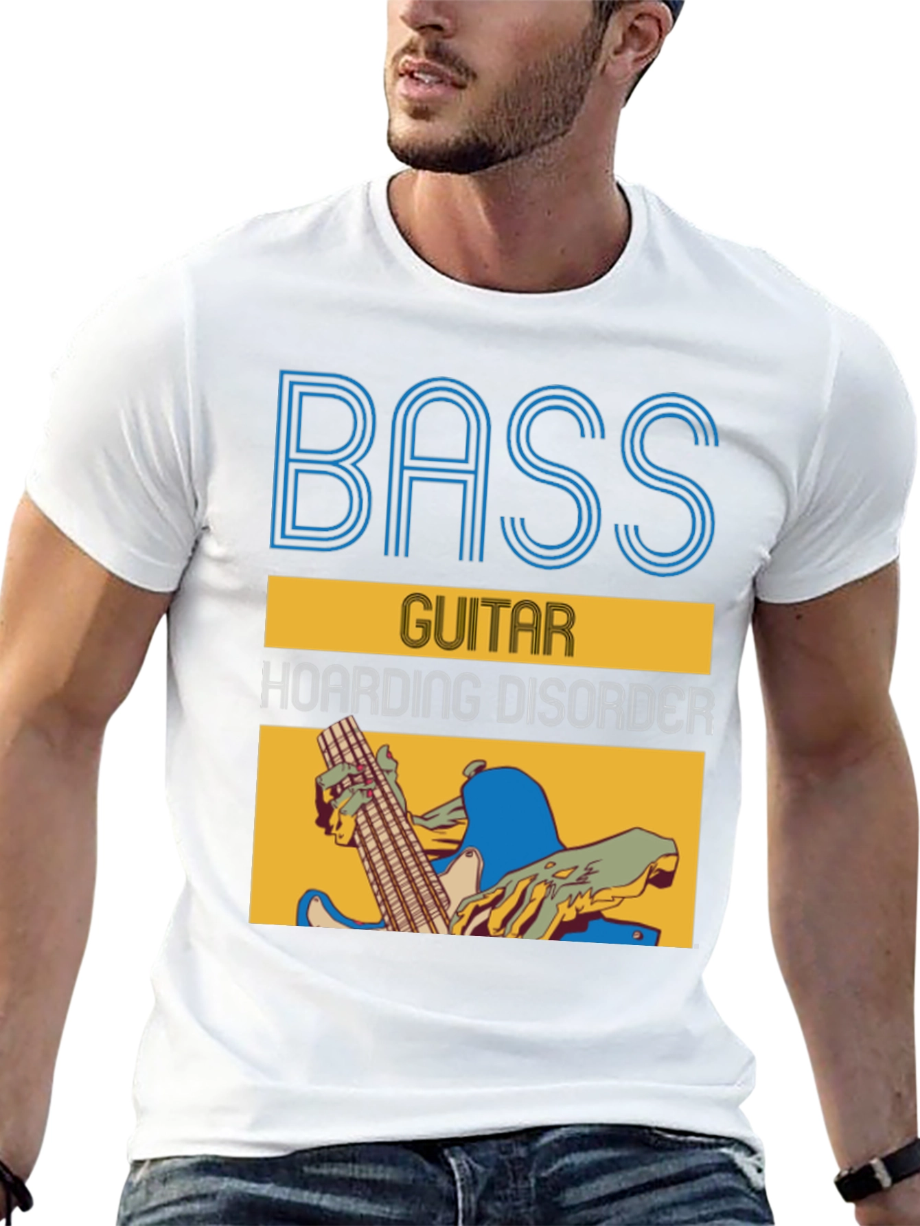 Bass Guitar Hoarding Disorder Graphic Tee