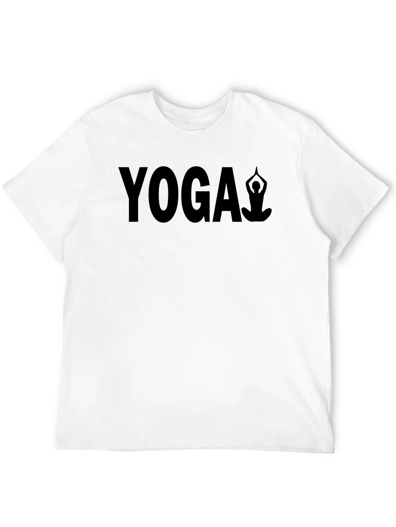 Yoga Graphic Black T-Shirt Relaxed Fit
