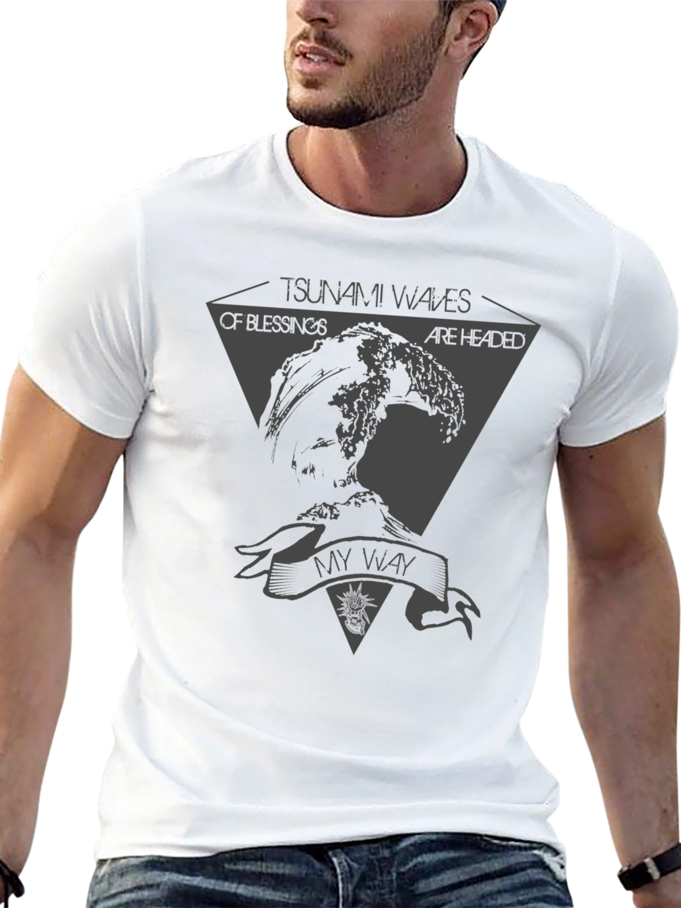 Tsunami Waves Blessings Graphic Tee