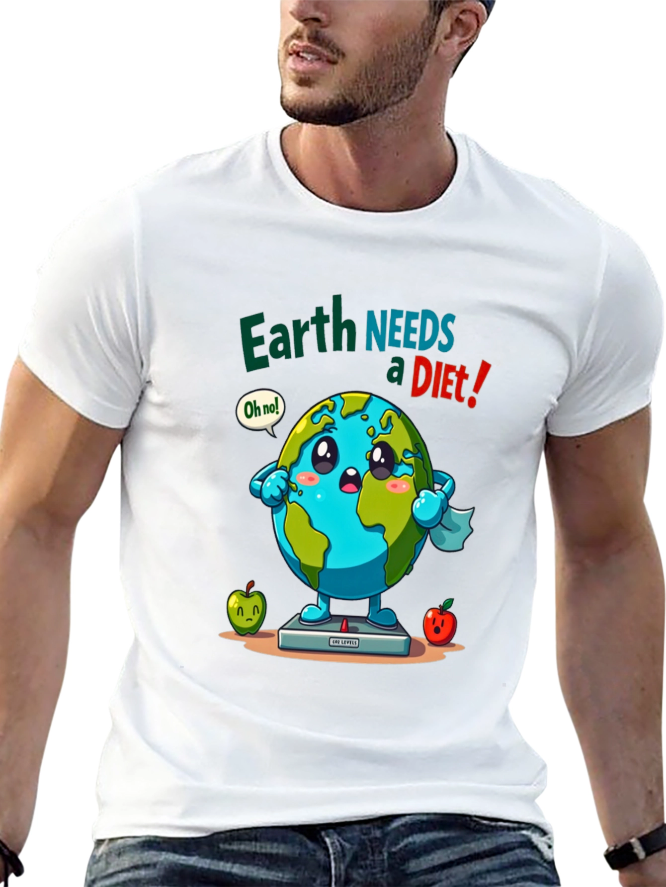 Earth Needs a Diet Funny Graphic Tee