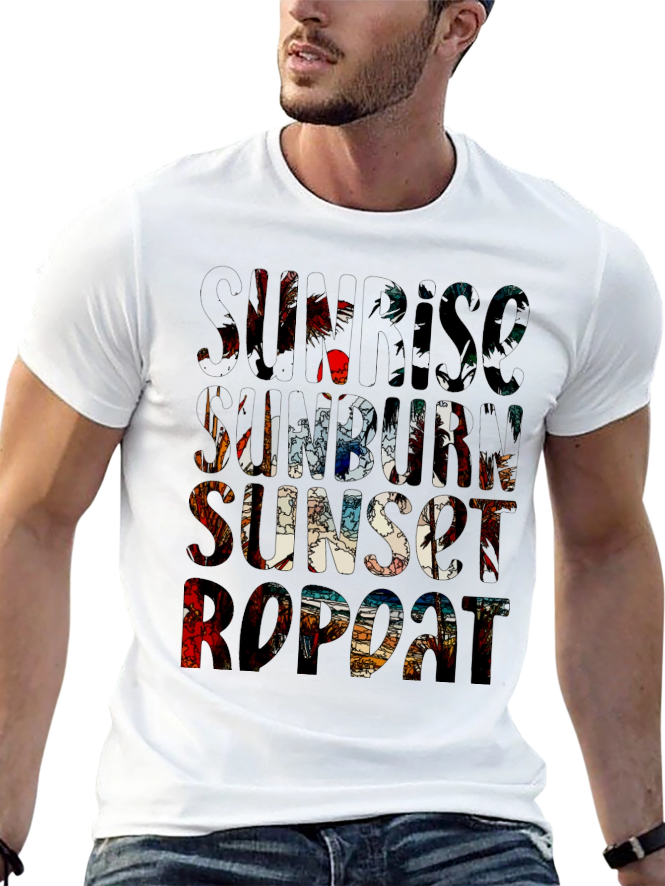 Sunrise Sunset Repeat Graphic Tee
