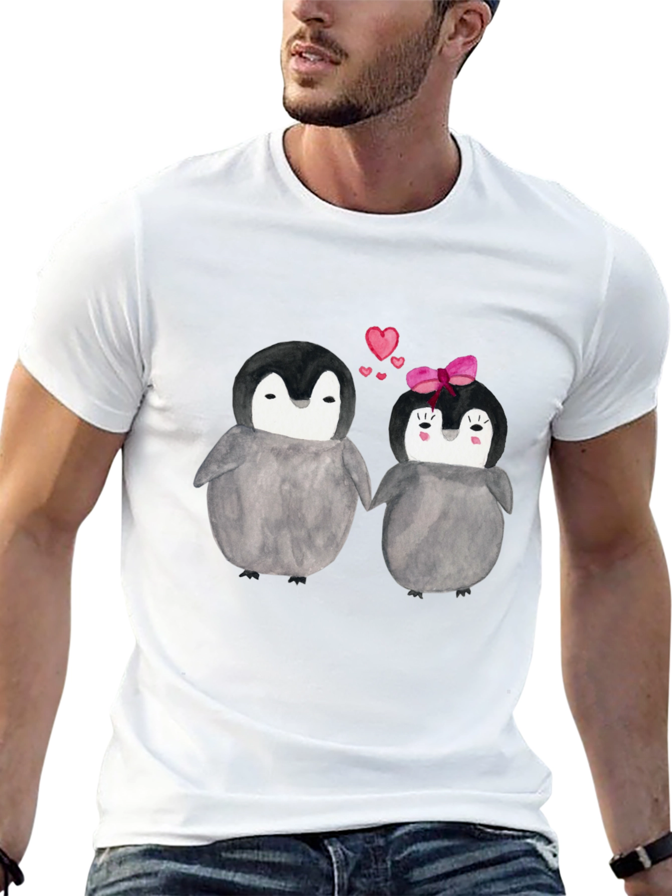 Penguin Love T-Shirt - Cute Couple Design