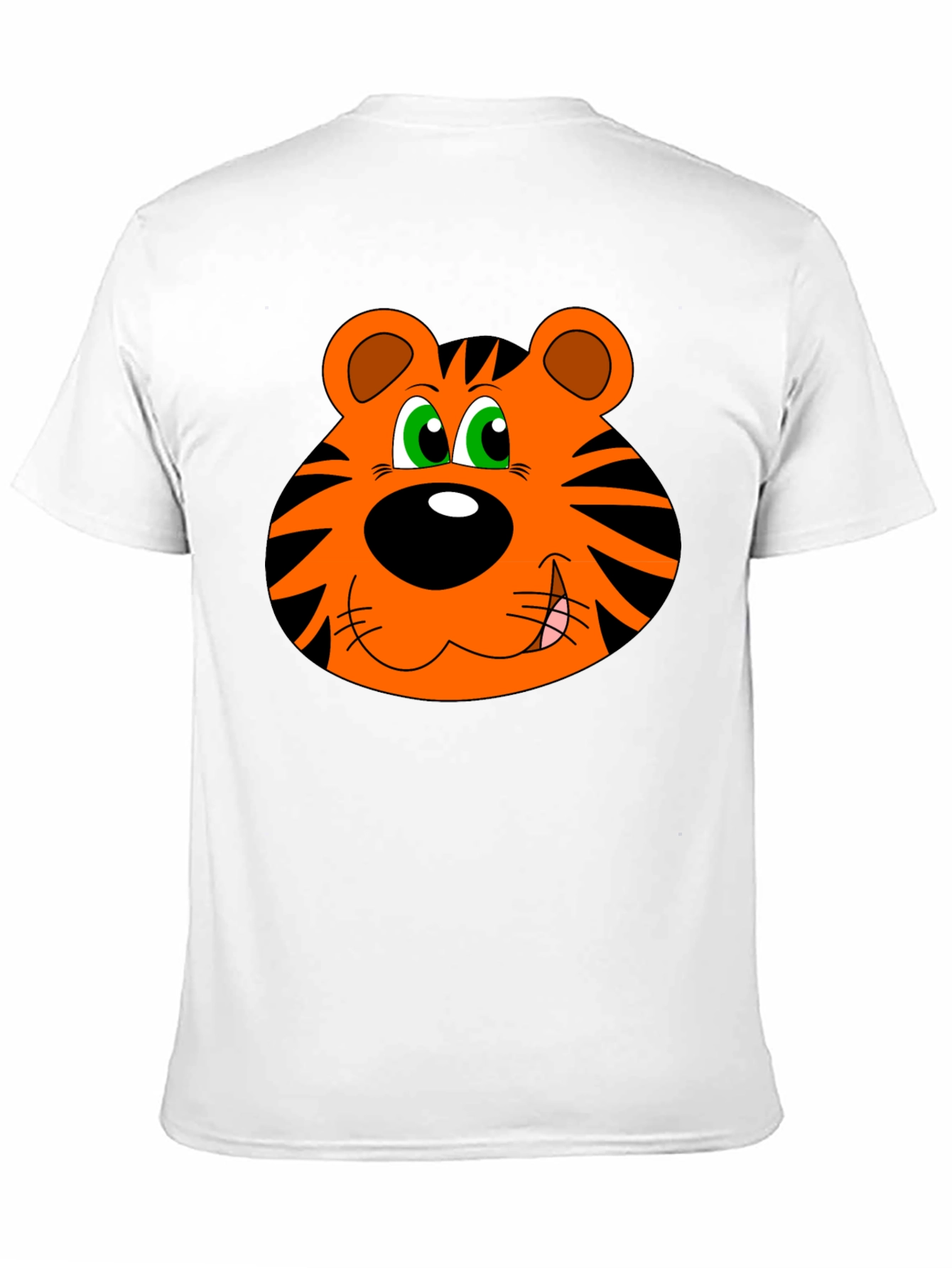 Cartoon Tiger Graphic T-Shirt