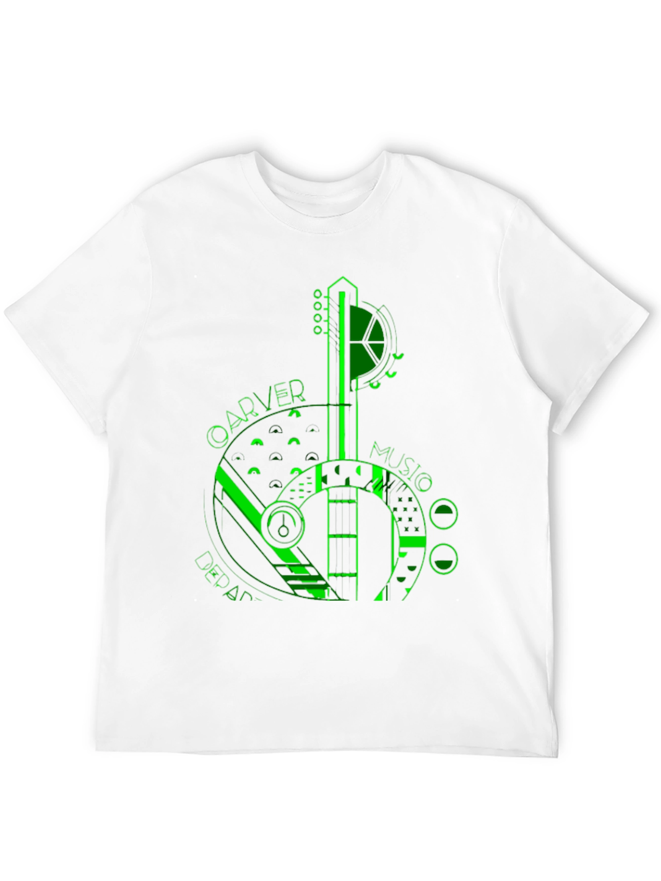 Carver Music Department Guitar Graphic T-Shirt