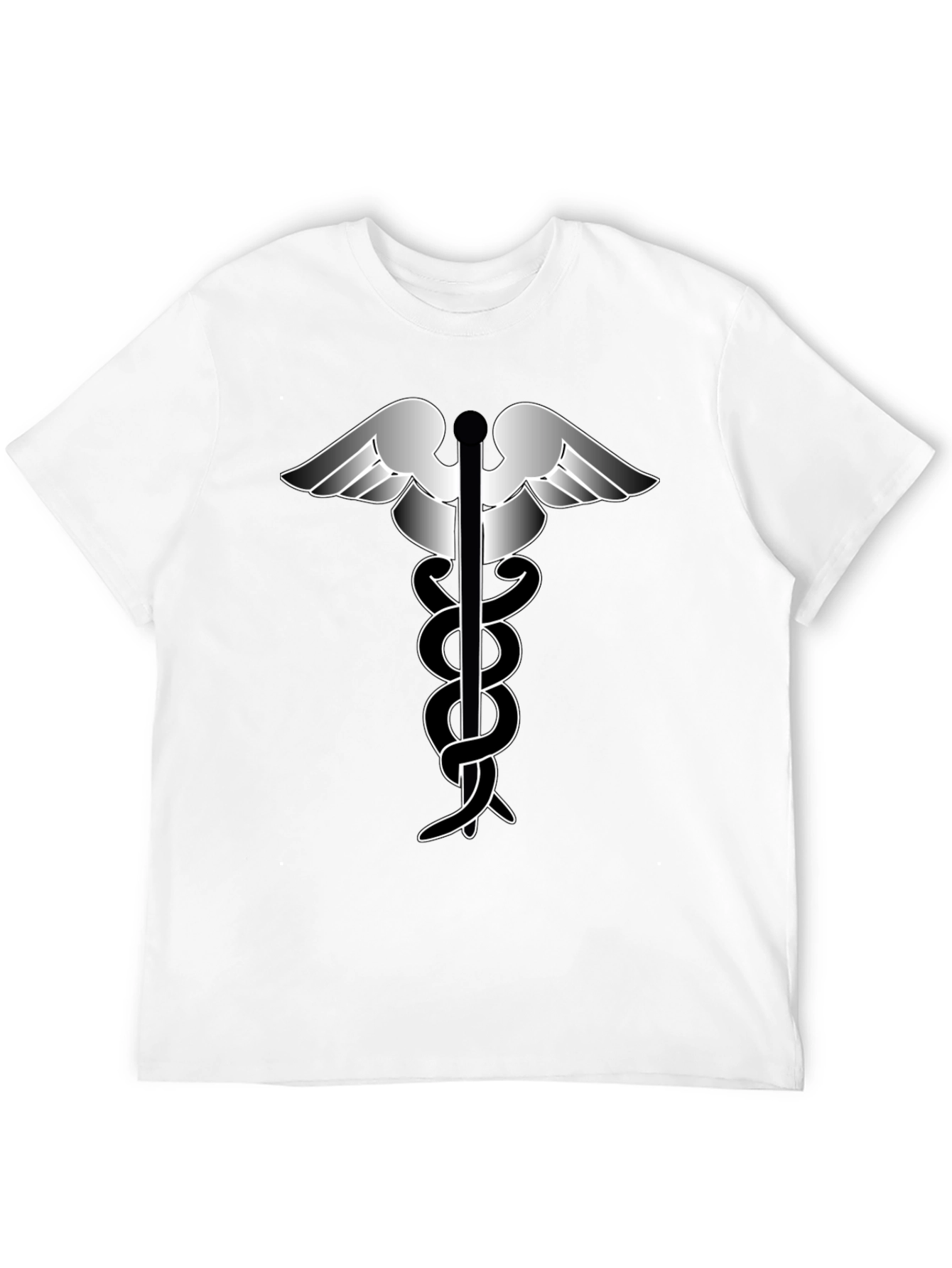 Caduceus Medical Symbol Black T-Shirt