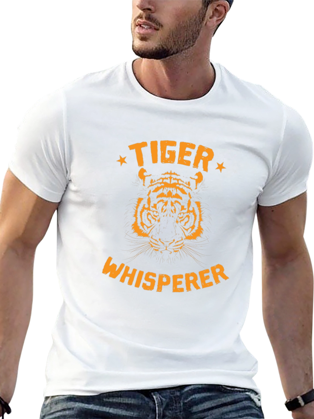 Tiger Whisperer Graphic T-Shirt - Black
