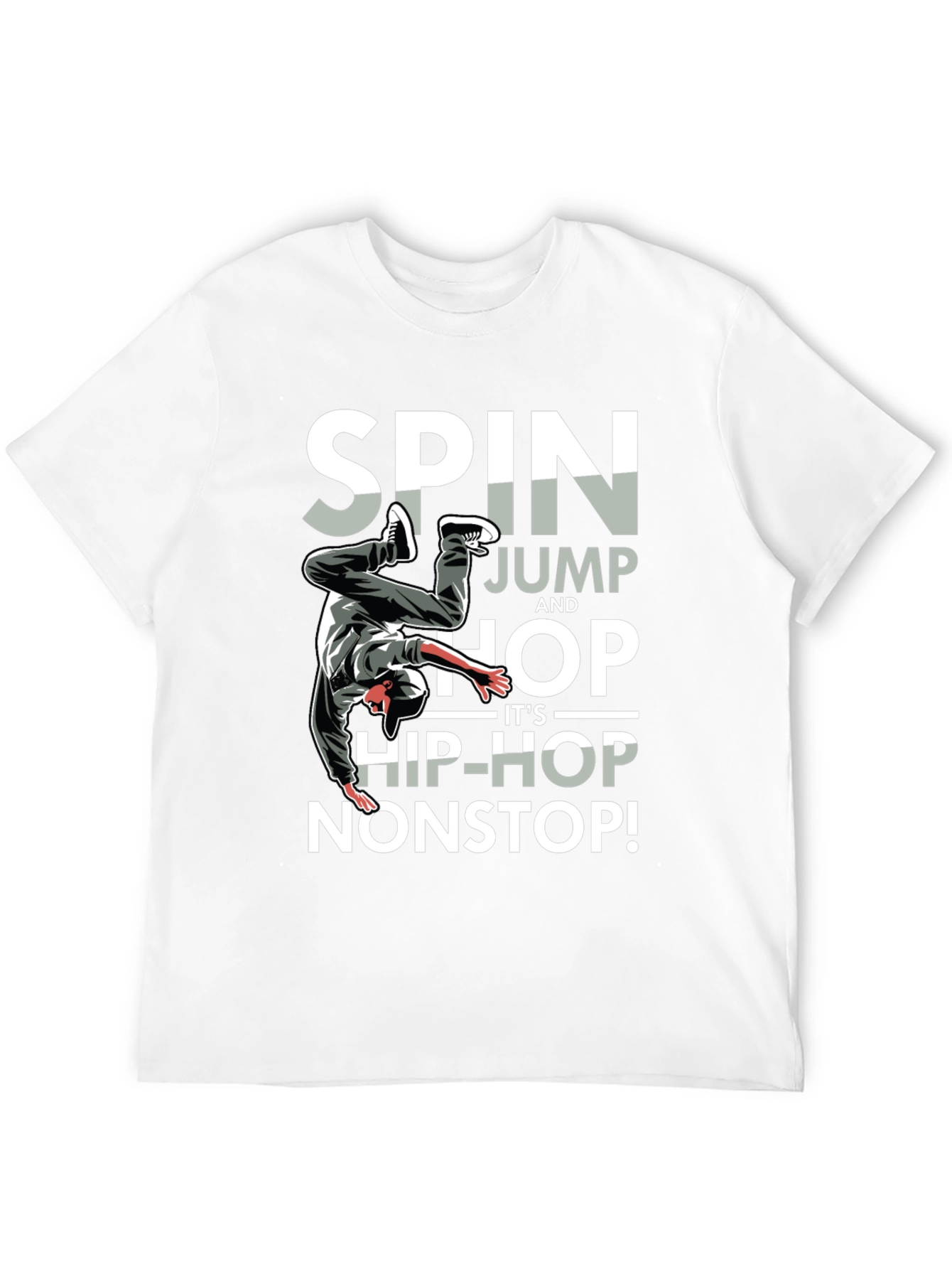 Spin Jump Hop Hip-Hop Nonstop Mens T-Shirt