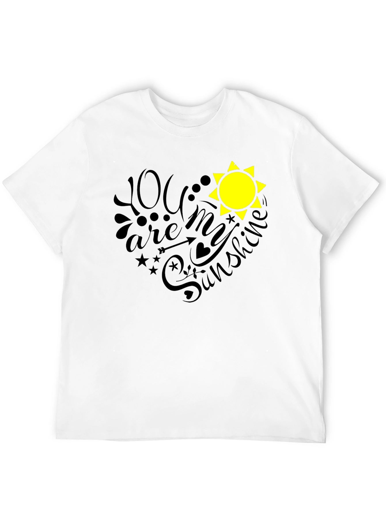 You are My Sunshine Black Graphic Tee