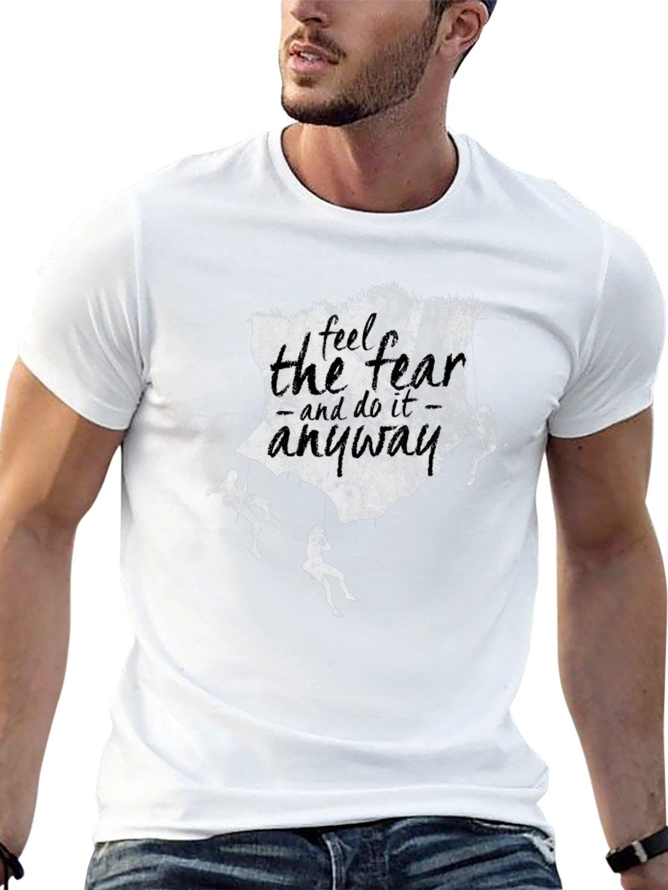 Fearless Climbing T-Shirt - Inspirational Design