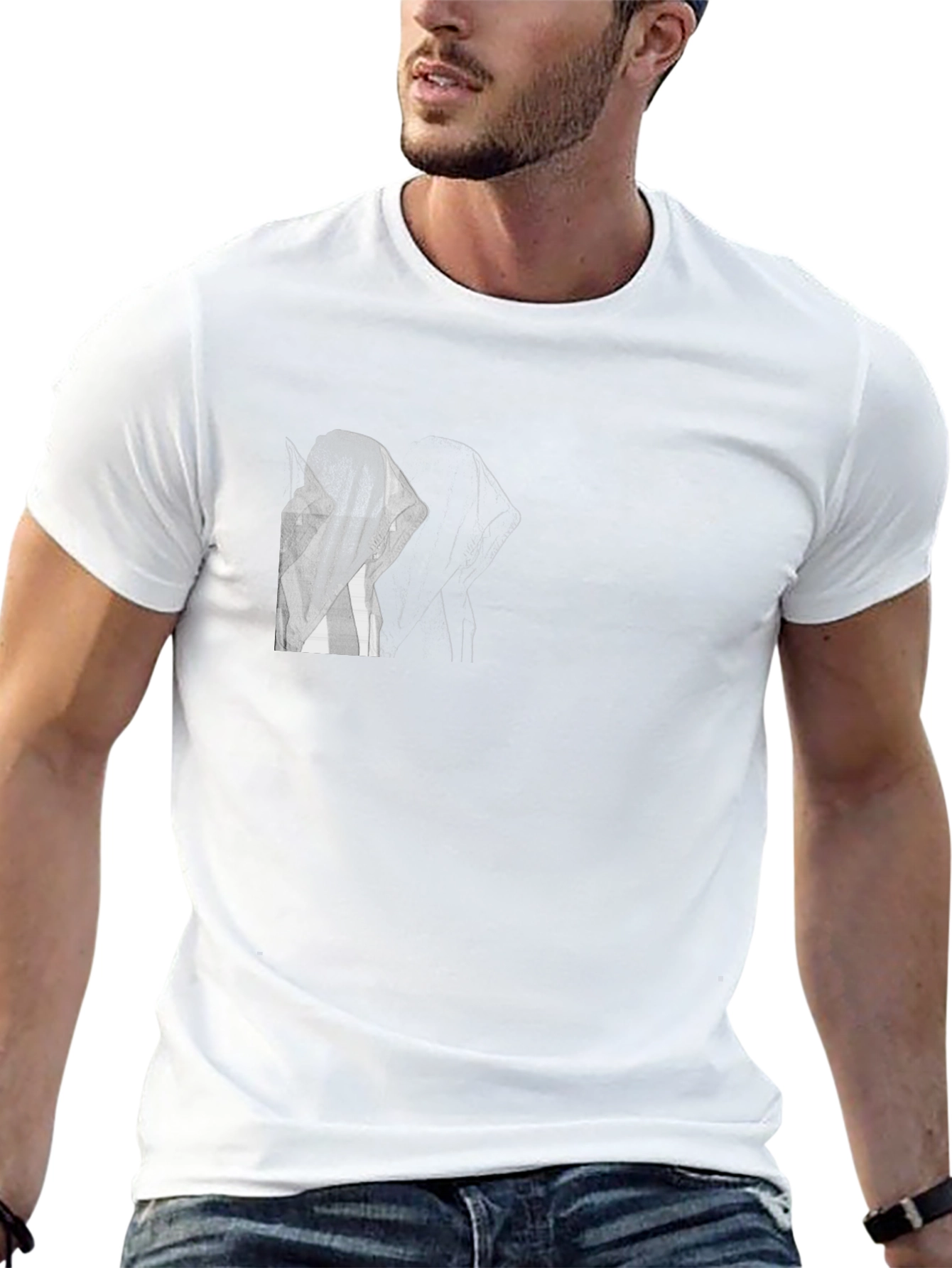 Graphic Tee: Black T-Shirt with Anime Design