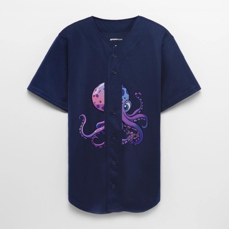 Adorable Purple Octopus Illustration