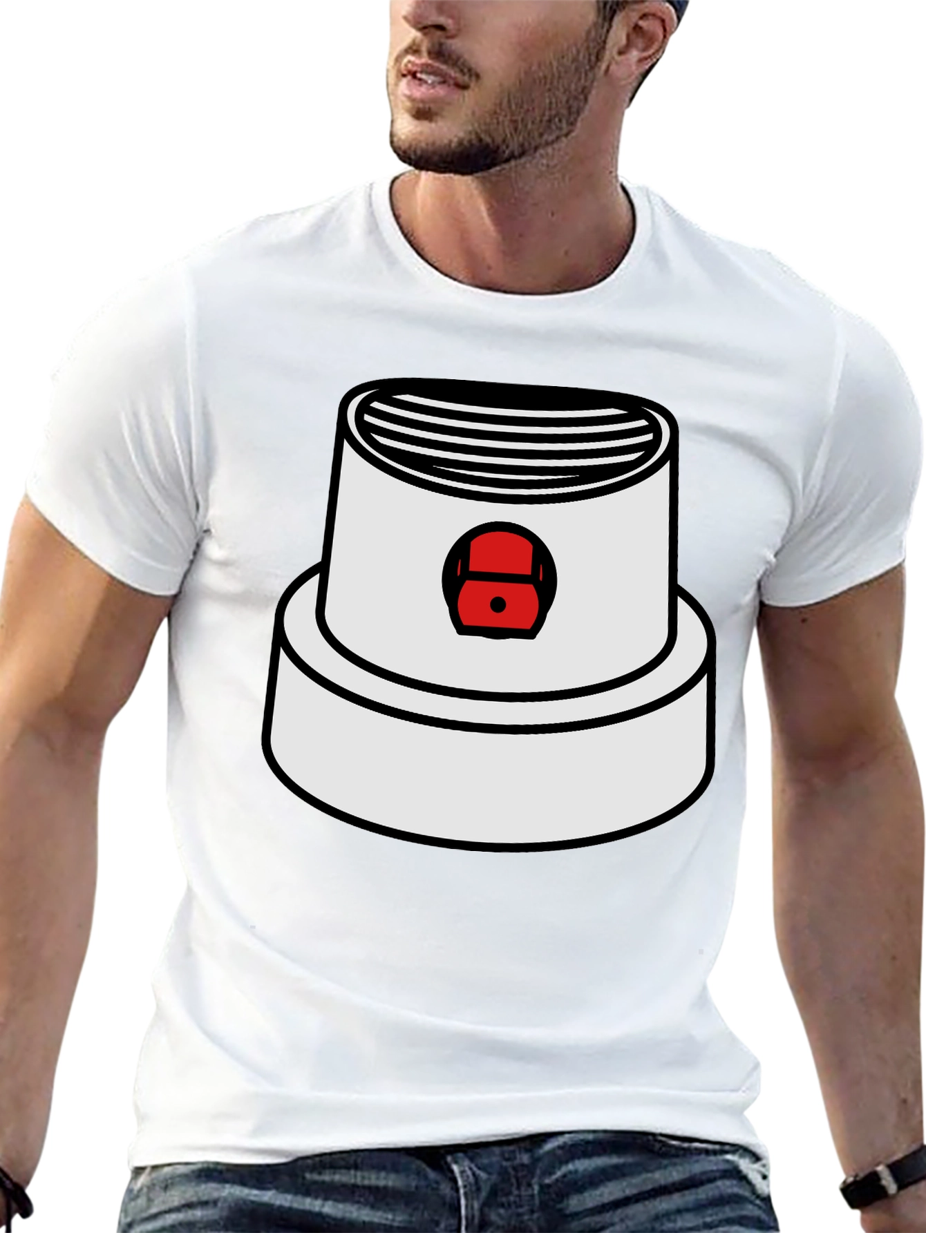 Spray Paint Cap Graphic Tee