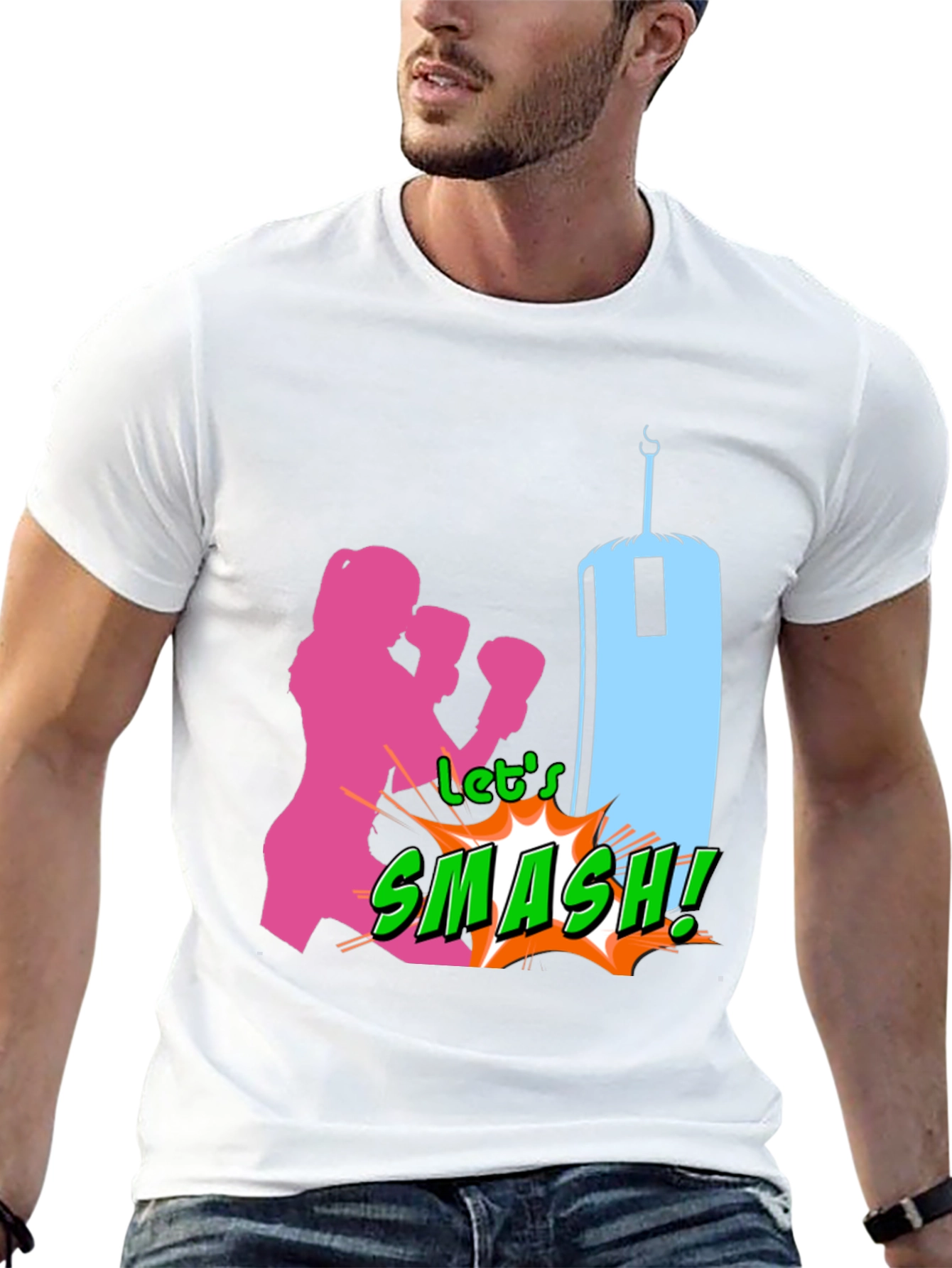 Smash Graphic T-Shirt Boxing Tee Fitness Apparel