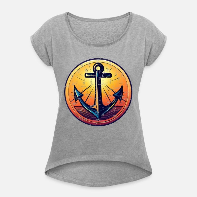 Anchor Sunset Red Colors