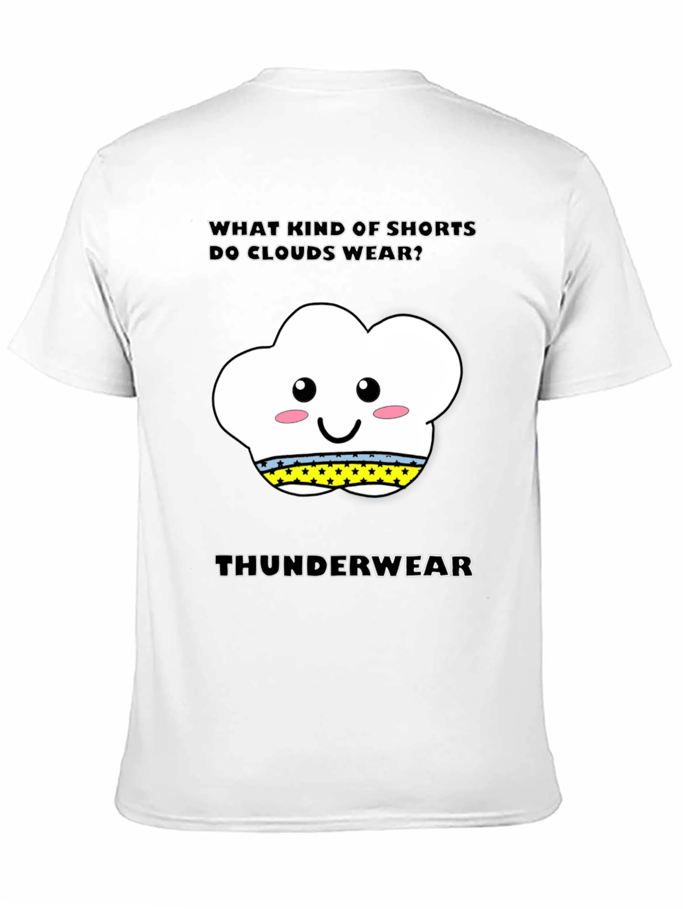 Cloud Thunderwear T-Shirt: Funny Weather Pun Tee
