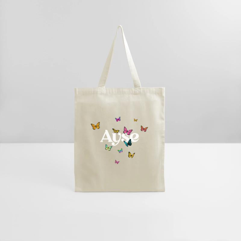 AYSE - beautiful girl name with cute butterflies