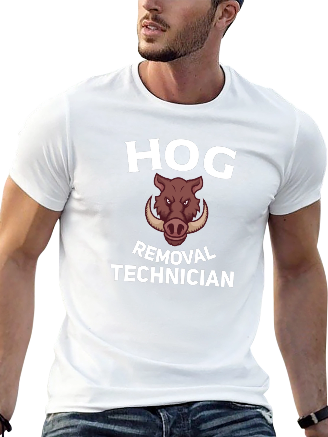 Hog Removal Technician Graphic T-Shirt