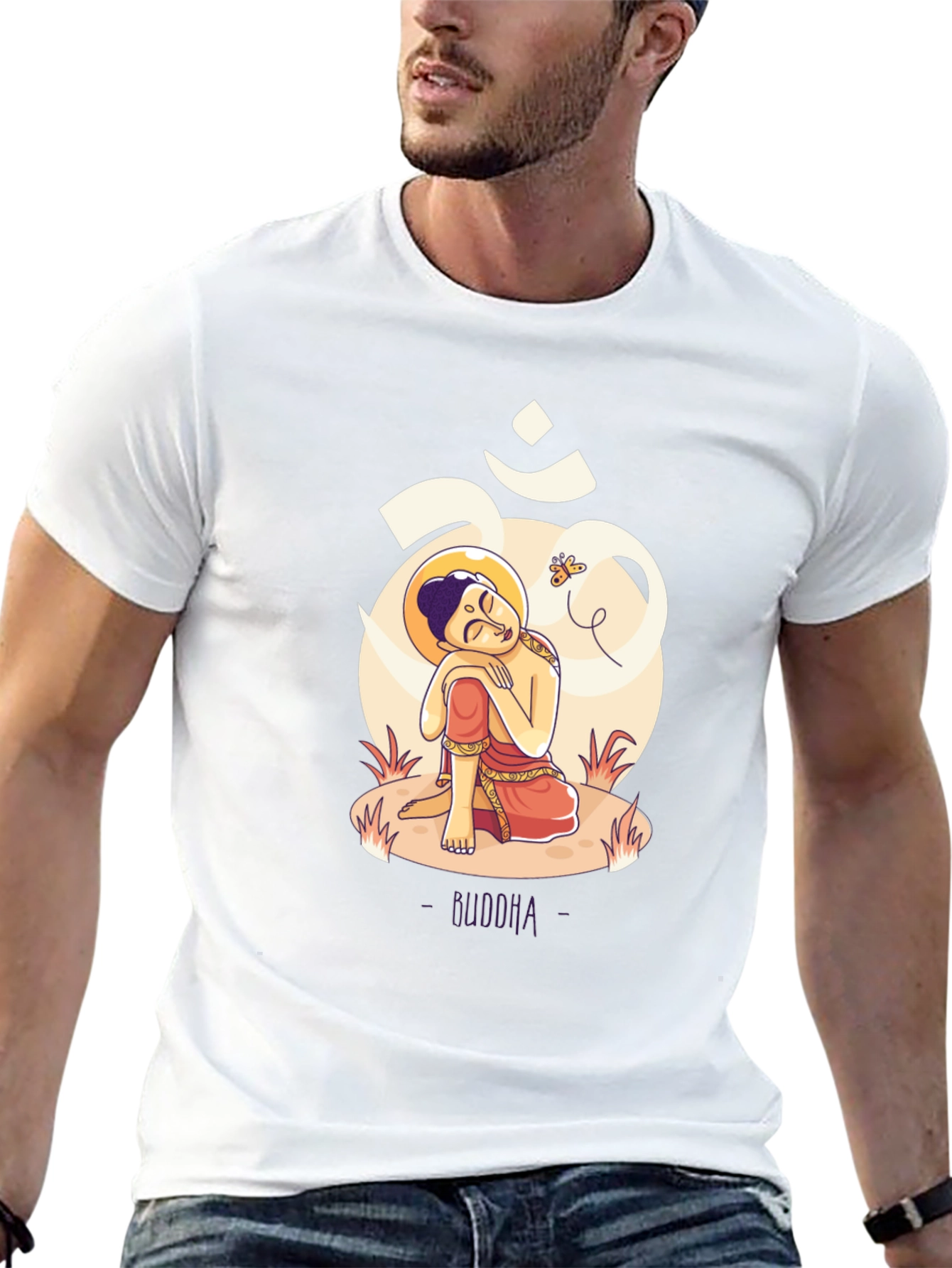 Buddha Graphic T-Shirt - Meditative Design