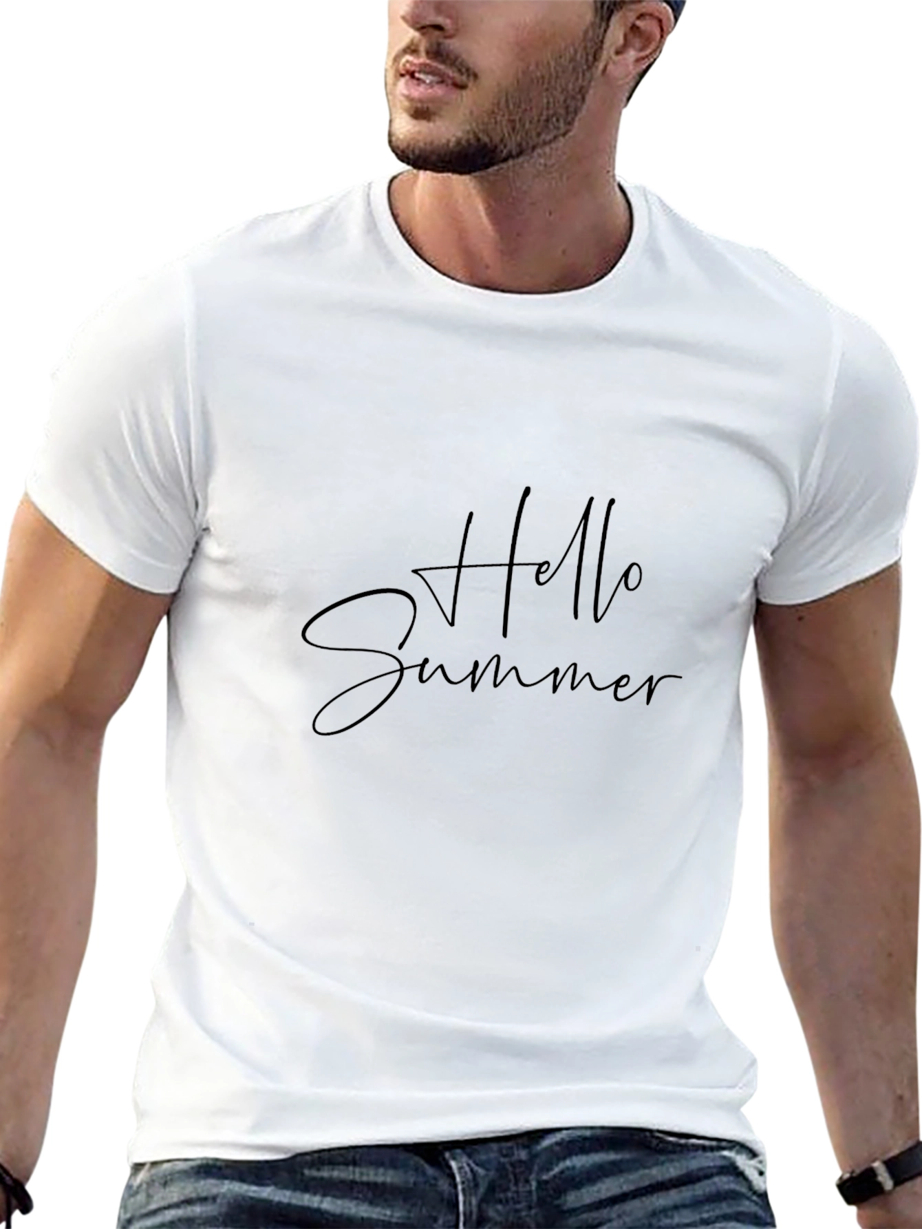Hello Summer Black T-Shirt