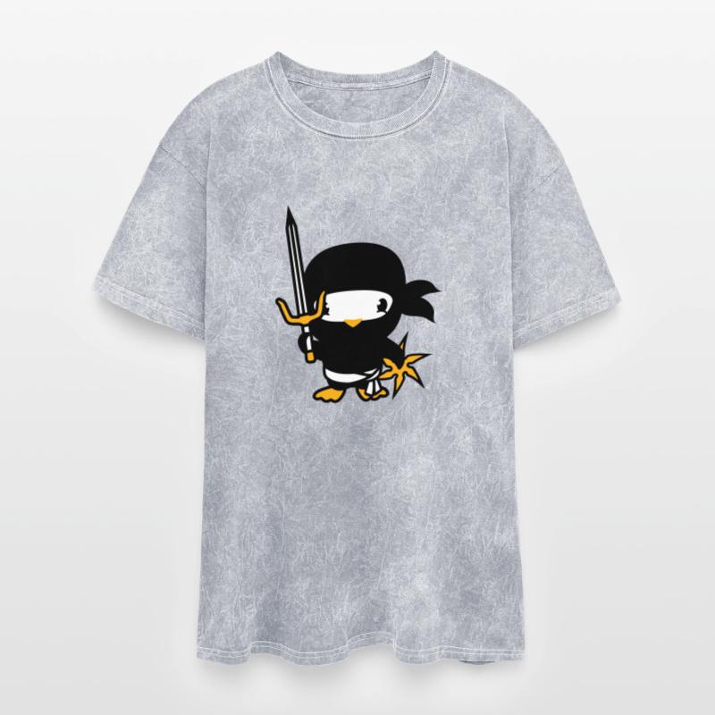 Bird Ninja Fighter Assassin Sword Ninja Star Cute