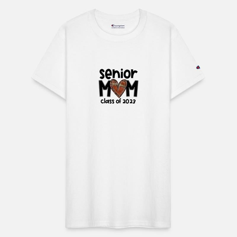 Bleached Football Senior Mom Class 2023 Football