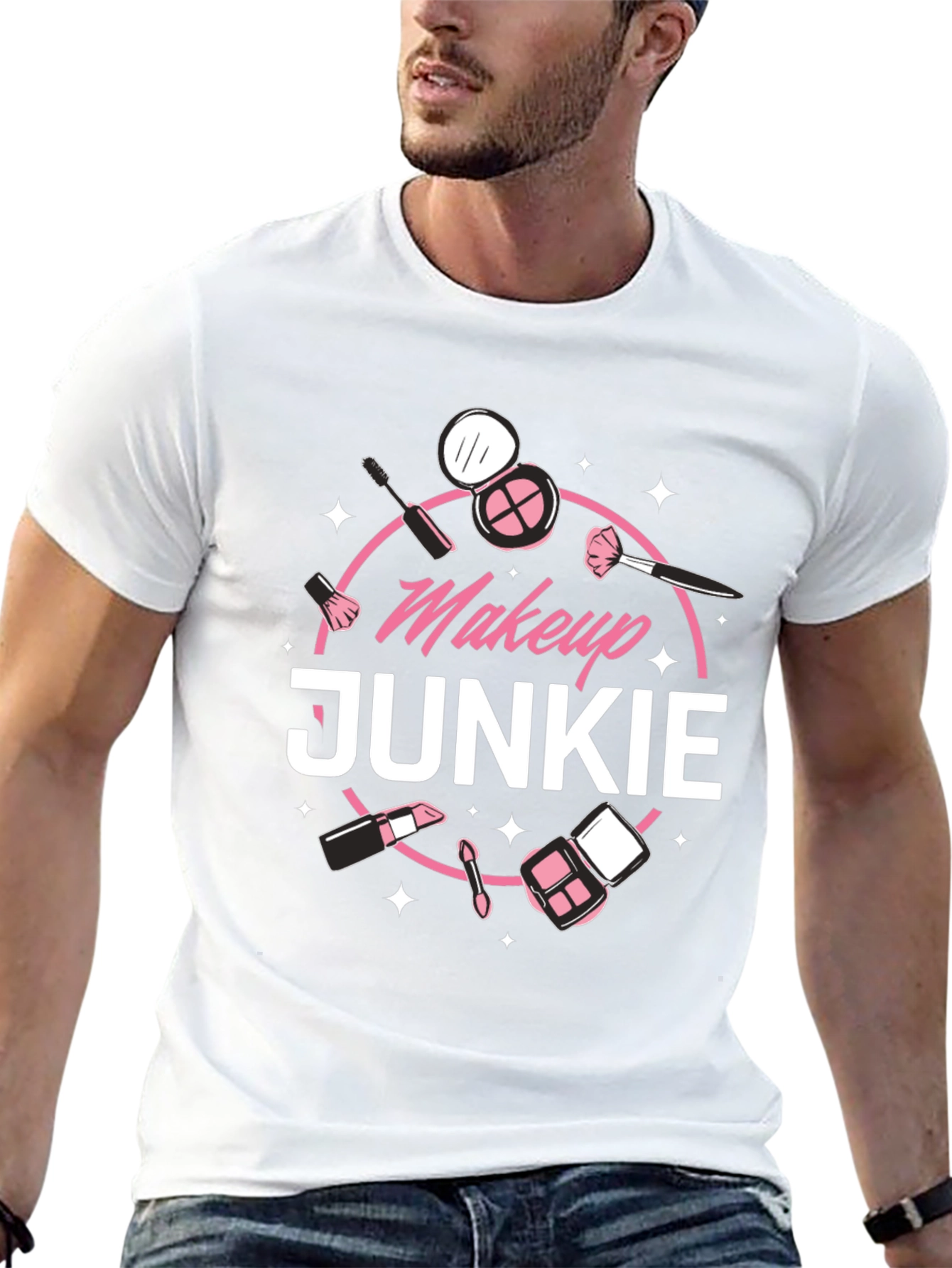 Makeup Junkie Graphic Tee - Beauty Lovers T-Shirt
