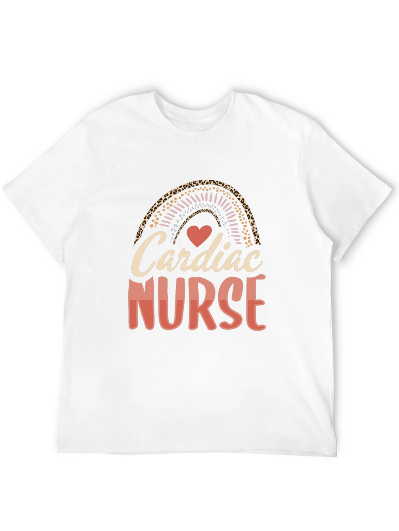 Cardiac Nurse Rainbow Graphic Tee