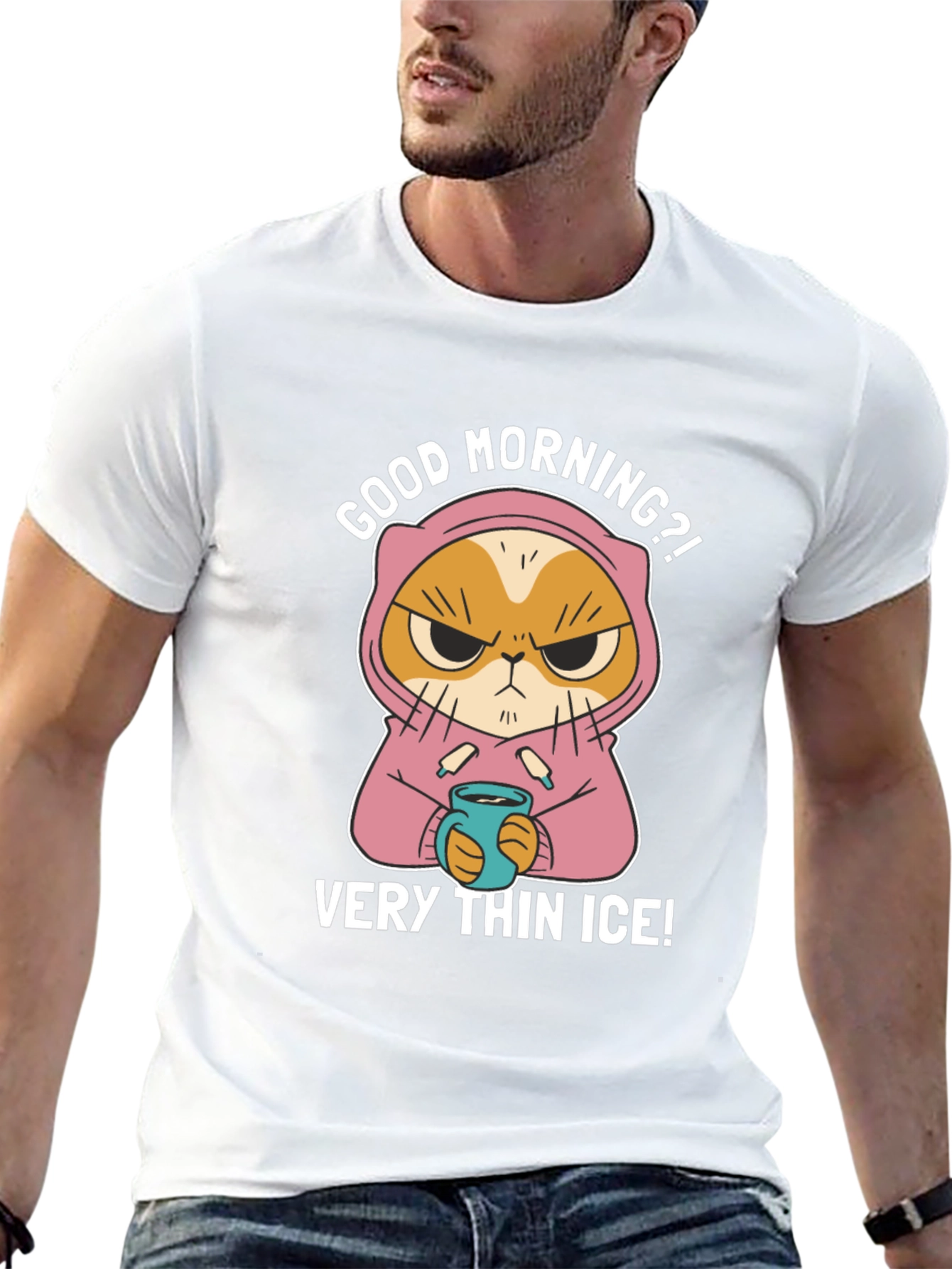 Grumpy Cat T-Shirt - Very Thin Ice!