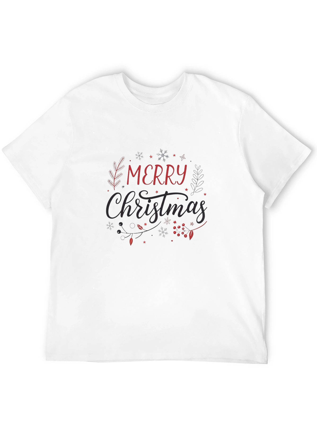 Merry Christmas Graphic Tee - Holiday Style
