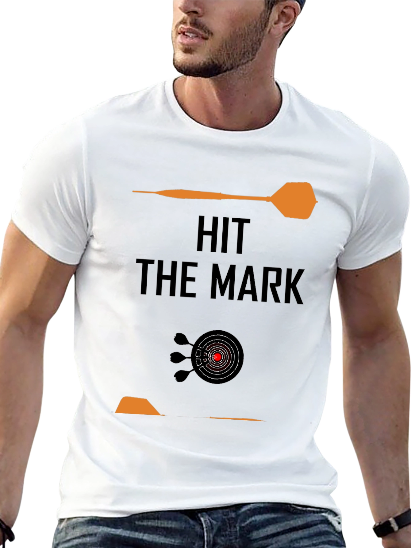 Hit the Mark Graphic Tee - Dartboard Design