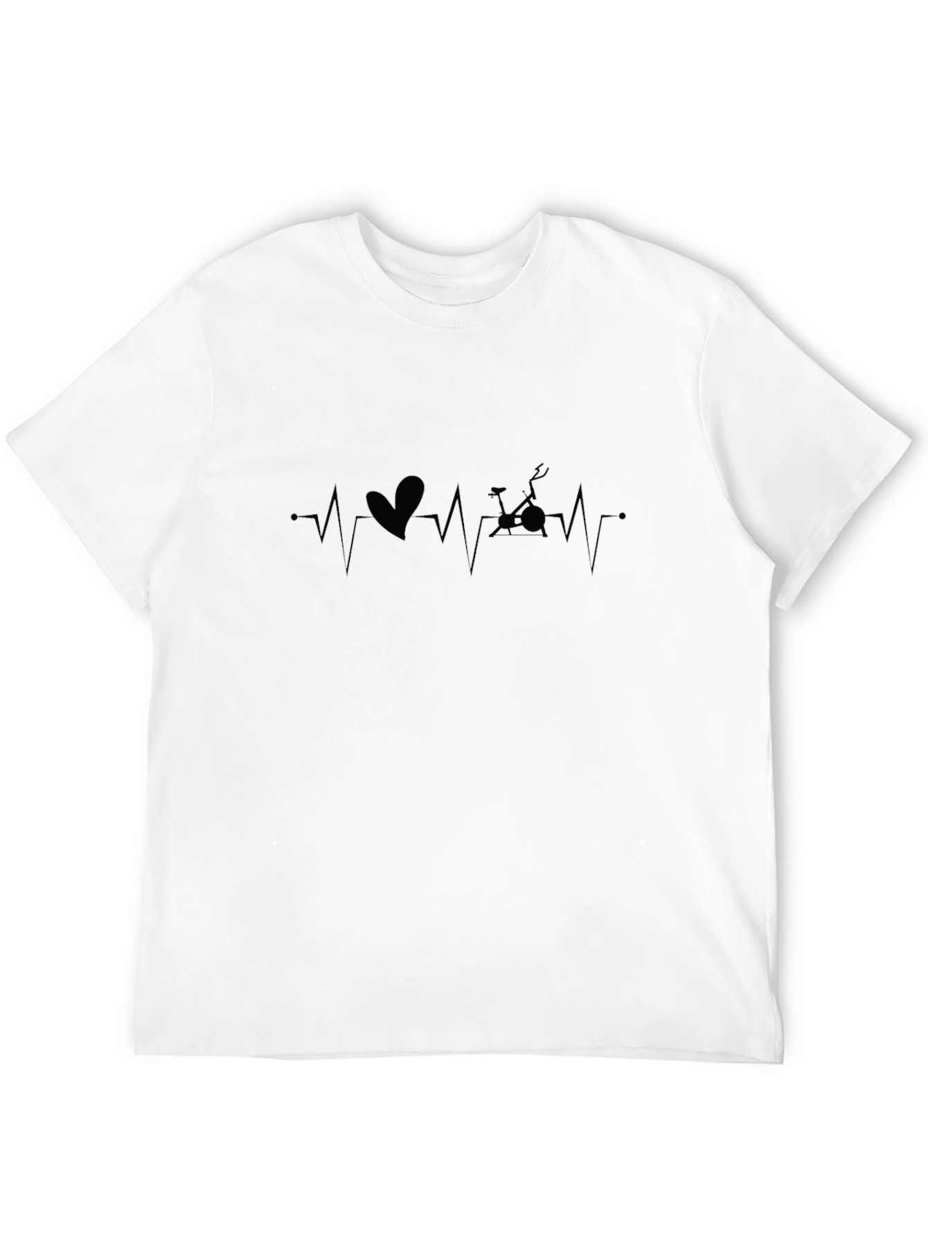 Spin Class Heartbeat T-Shirt - Black