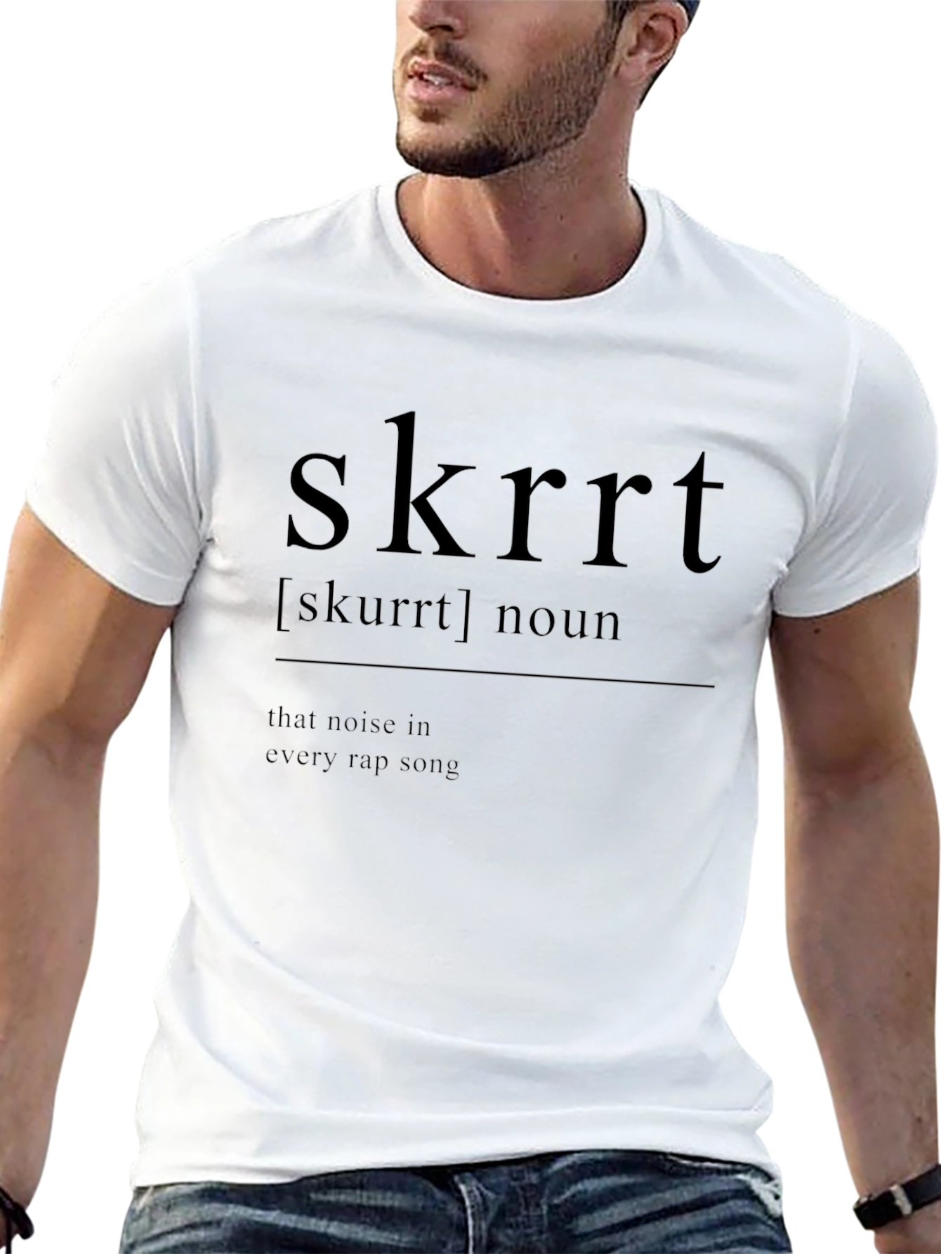 Skrrt Definition Black T-Shirt - Rap Music Tee