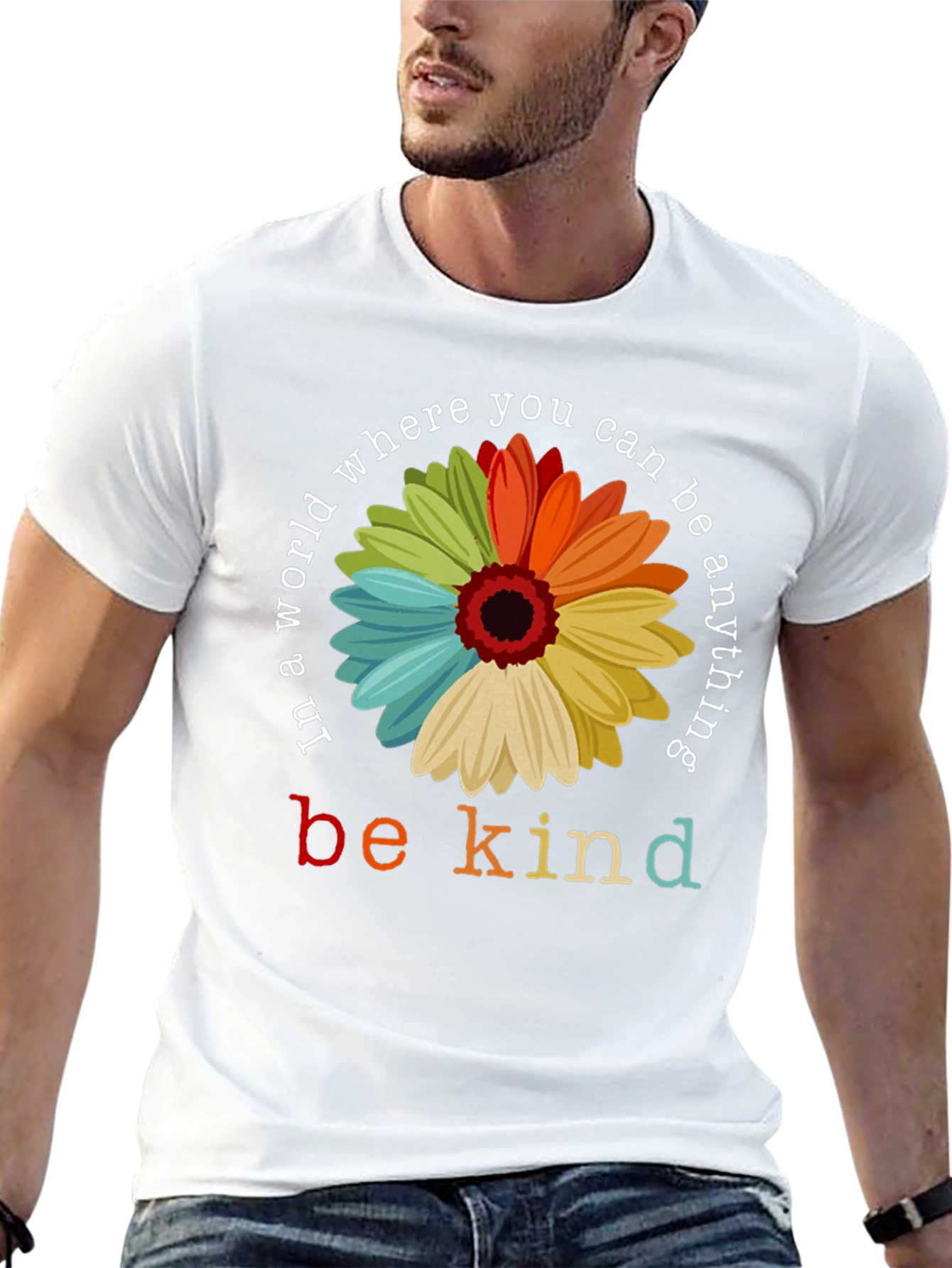 Be Kind Floral Graphic T-Shirt